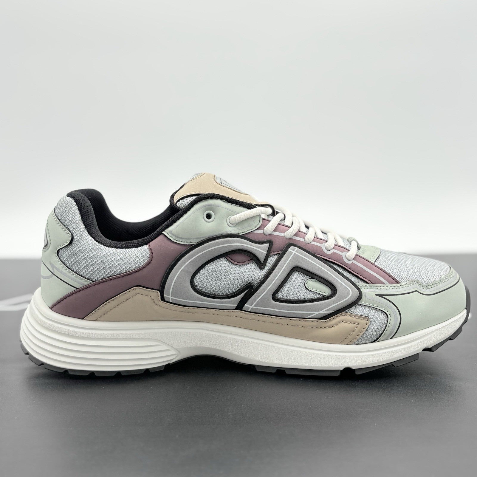 Size 45 (12 US) - Dior B30 Reflective Sneaker ' Light Green Purple ' | EXCELLENT
