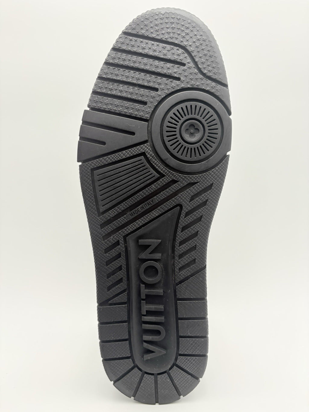 Size 8 LV (9-9.5 US) Louis Vuitton Studded Trainer ' Black ' | SUPER CLEAN!