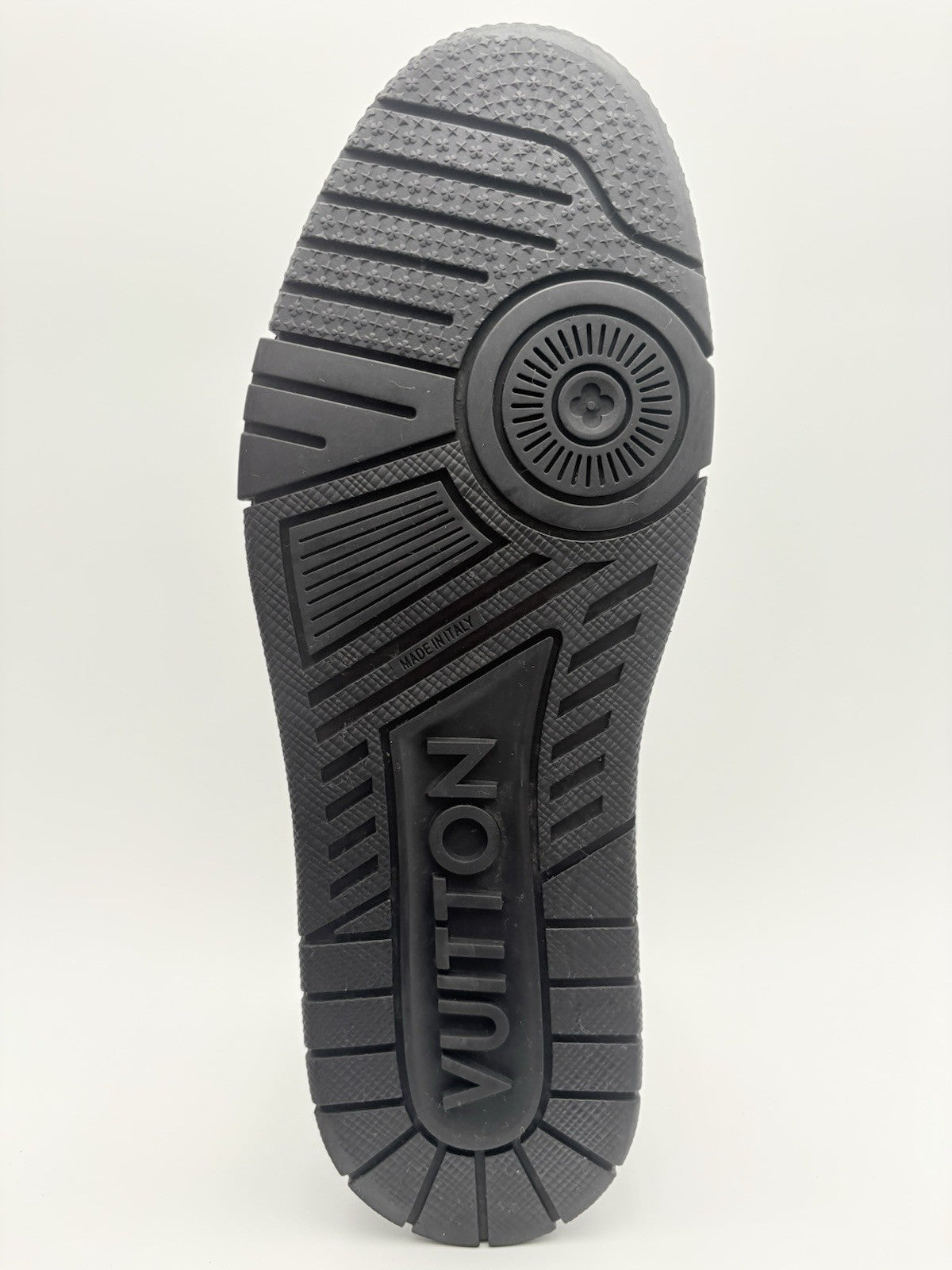 Size 8 LV (9-9.5 US) Louis Vuitton Studded Trainer ' Black ' | SUPER CLEAN!