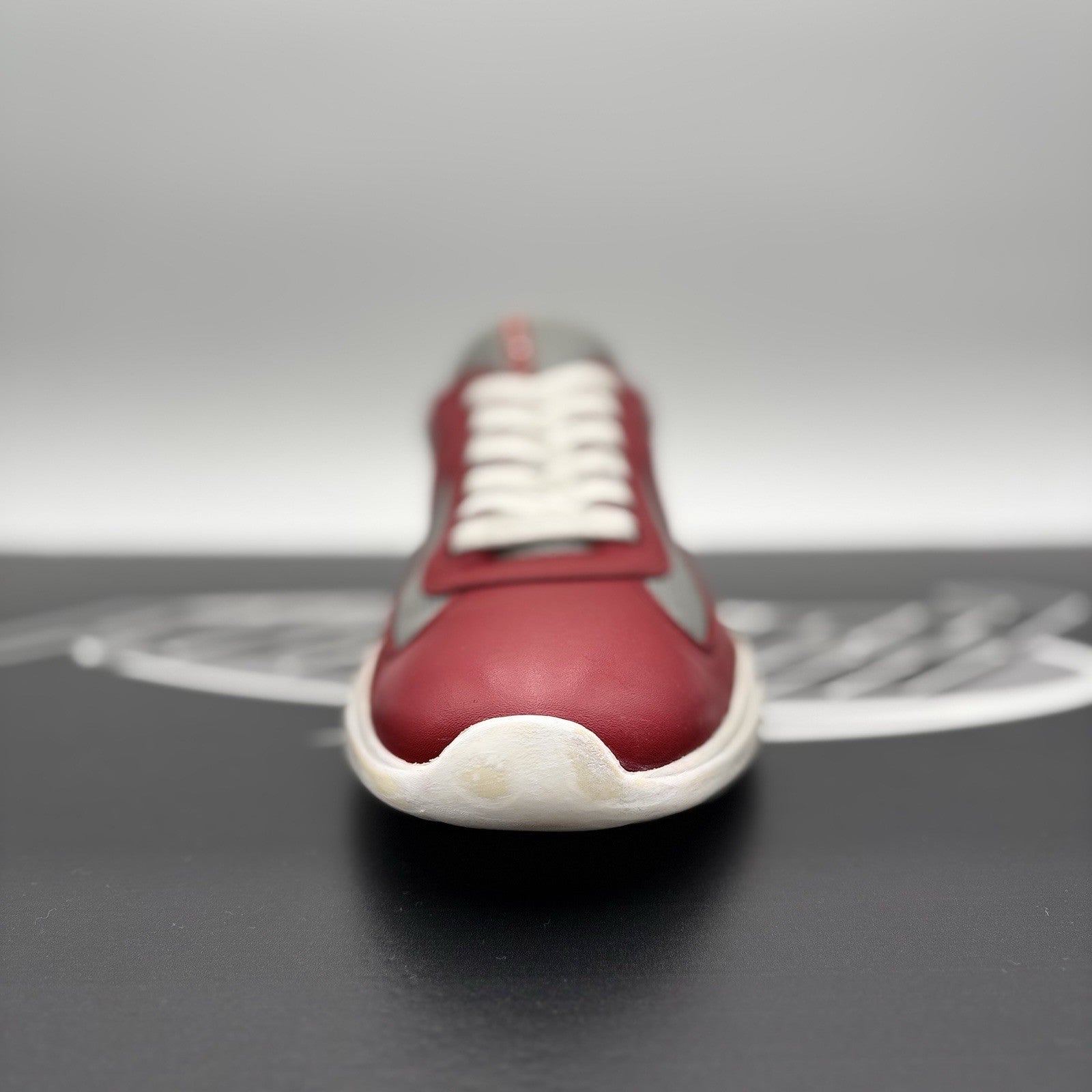 Size 9.5 UK (10.5 US) Prada Americas Cup ' Black White Red ' | GOOD CONDITION!
