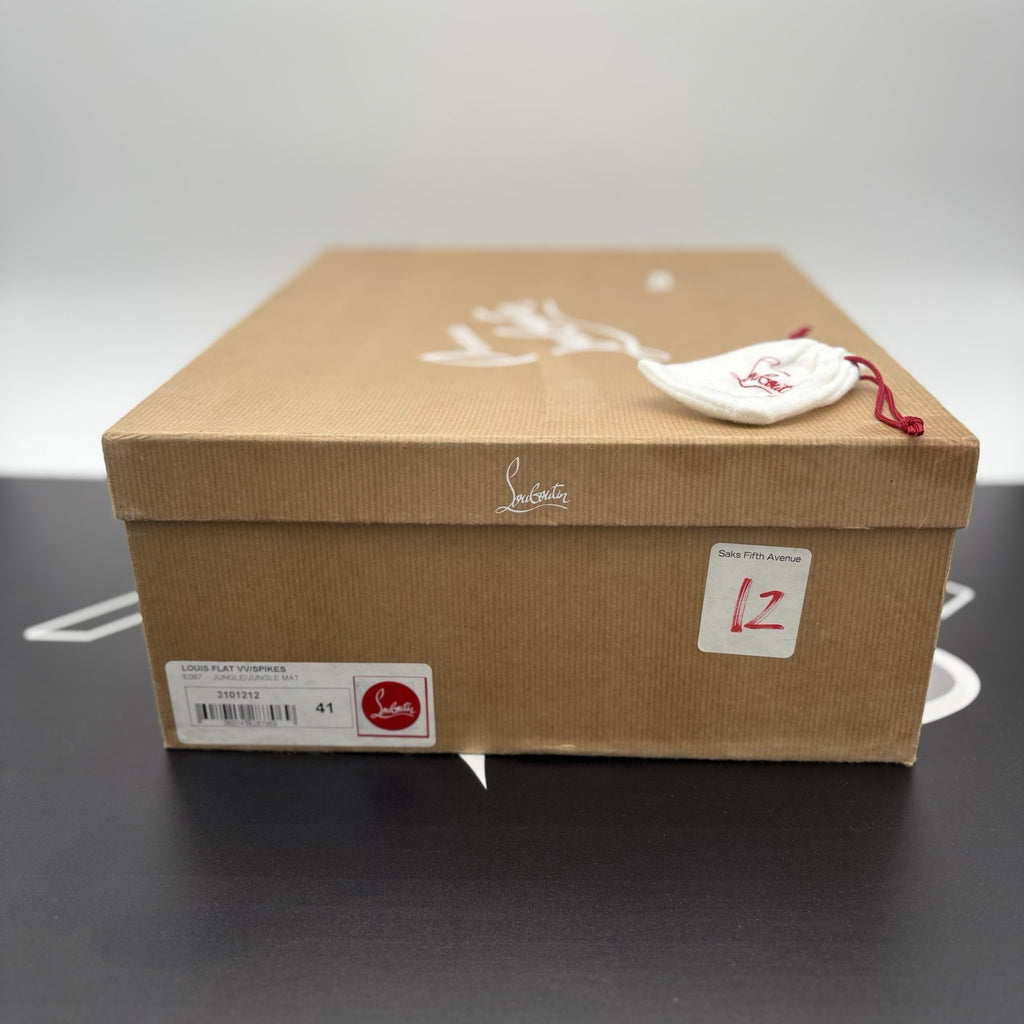 Size 41 (8 US) - Christian Louboutin Spikes ' Green ' | EXCELLENT CONDITION!