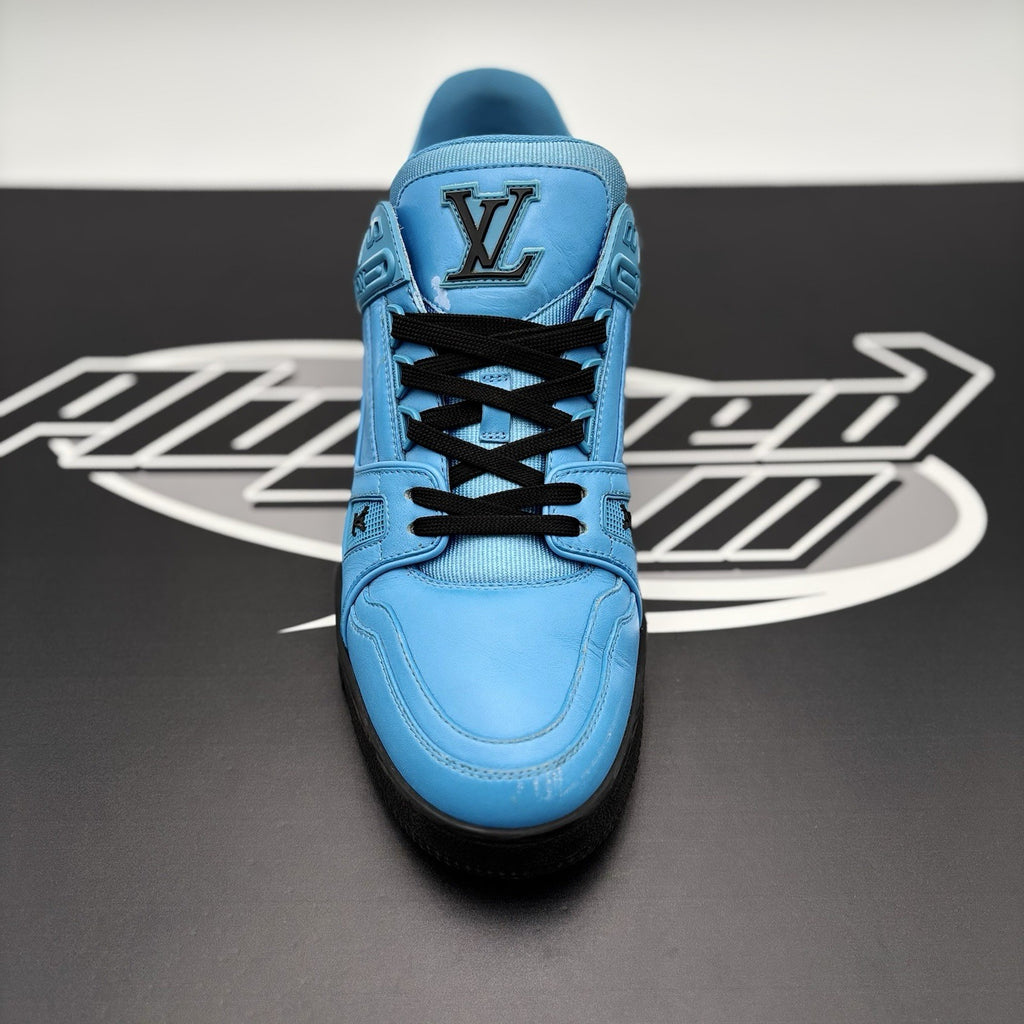 Size 7 LV (8-8.5 US) - Louis Vuitton Trainer ' Blue, Black ' | GOOD CONDITION!