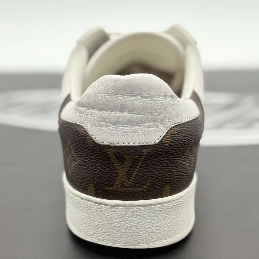 Size 9 LV (10-10.5 US) - Louis Vuitton Rivoli Leather  ' White Brown ' | GOOD!