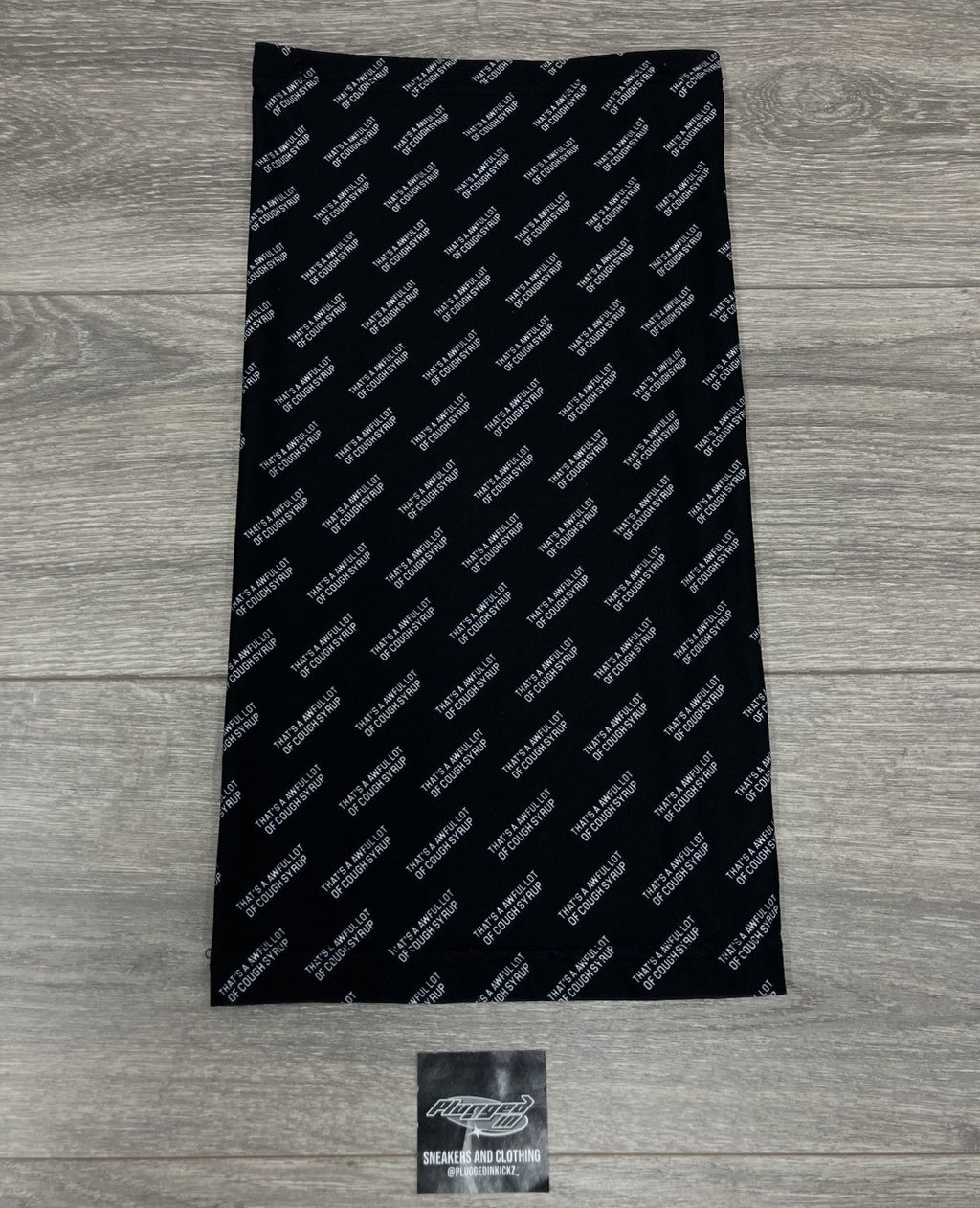 Thats A Awful Lot Of Cough Syrup Neck Scarf ' Black, White ' | BRAND NEW!