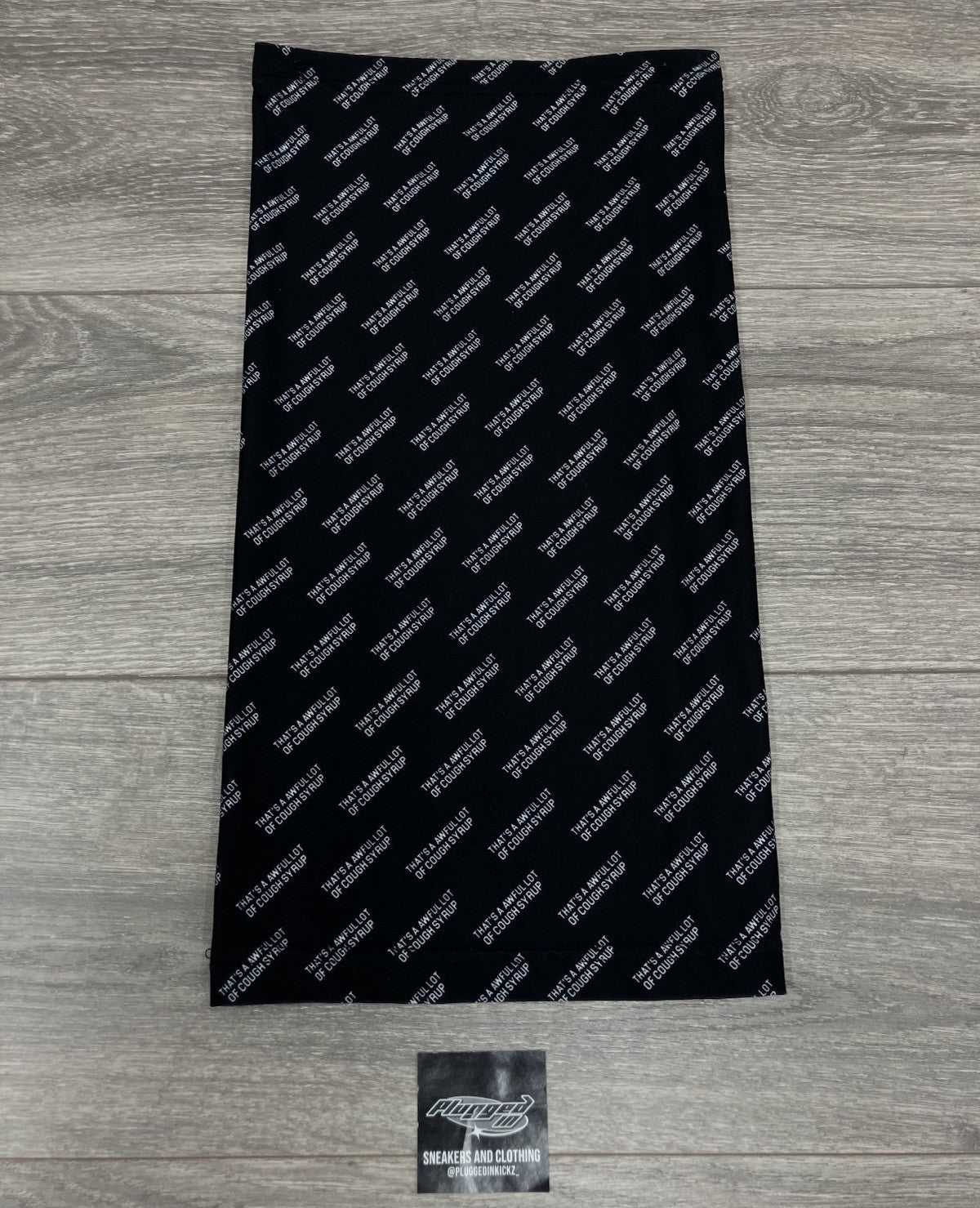 Thats A Awful Lot Of Cough Syrup Neck Scarf ' Black, White ' | BRAND NEW!