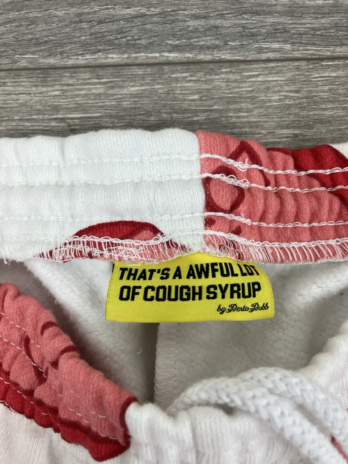 Size L - Thats A Awful Lot Of Cough Syrup Sweatpants ' Valentines ' | RARE | NEW