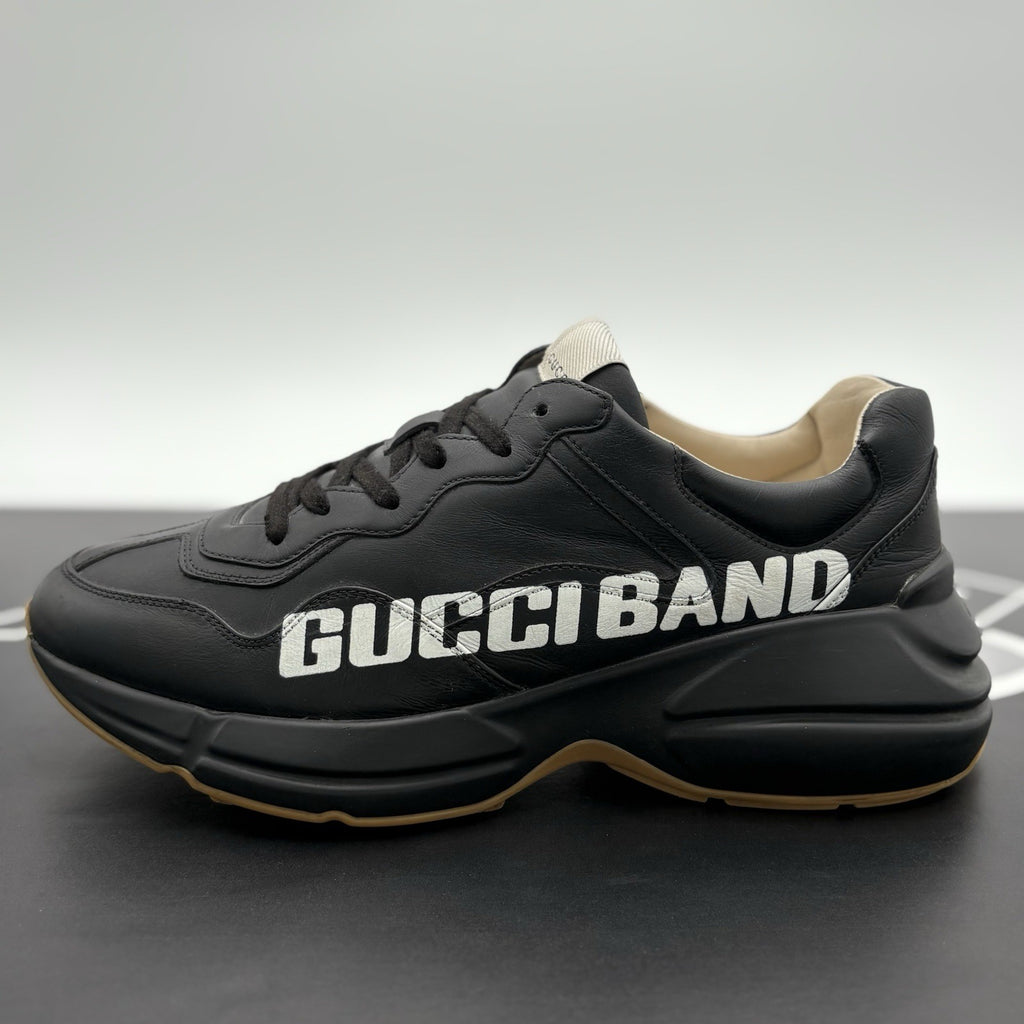 Size 8 G (8.5 US) Gucci Rhyton " Gucci Band " ' Black ' | GREAT COND!