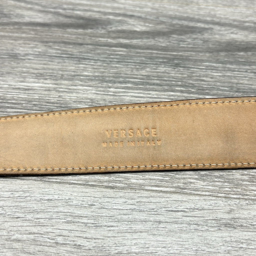 Versace Medusa Buckle Leather Belt | GOOD CONDITION!
