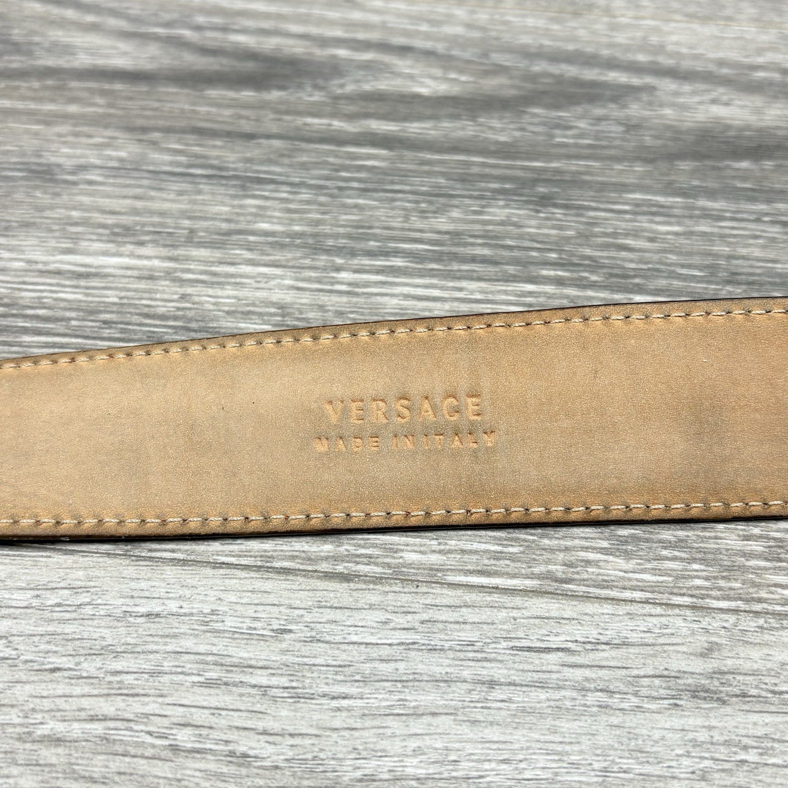 Versace Medusa Buckle Leather Belt | GOOD CONDITION!