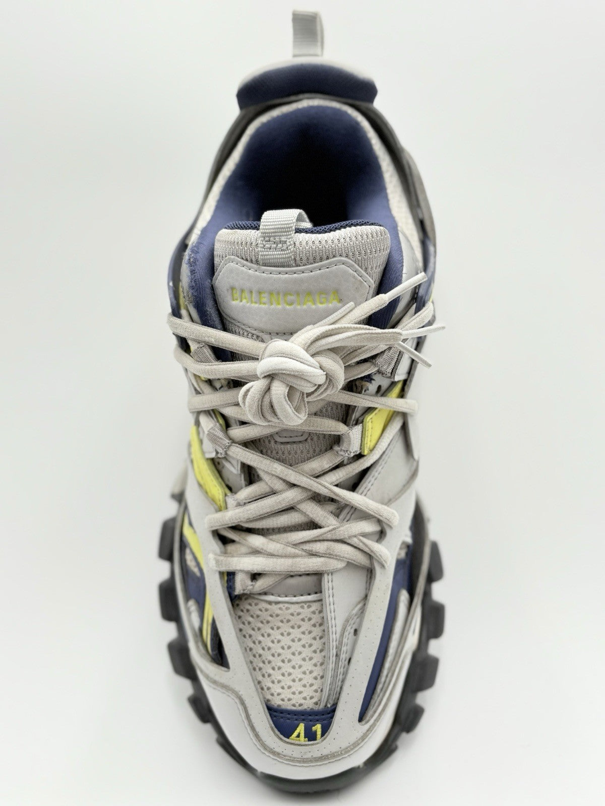 Size 41 (8 US) - Balenciaga Track ' Grey Navy Yellow ' | GREAT CONDITION!