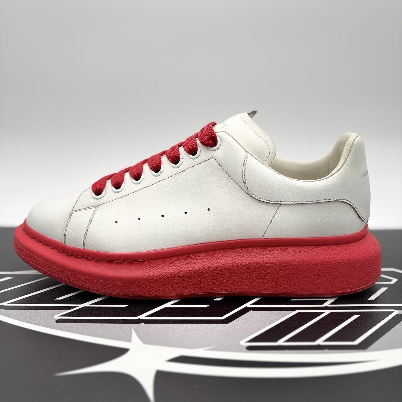 Size 45 (12 US) - Alexander McQueen Oversized ' White, Red Sole ' | GREAT COND!