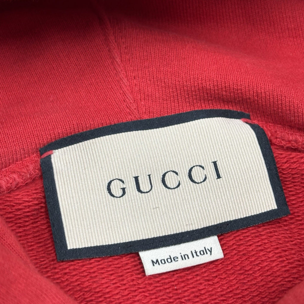 Size M - Gucci Mirrored Print Hoodie ' Red ' | GREAT CONDITION!