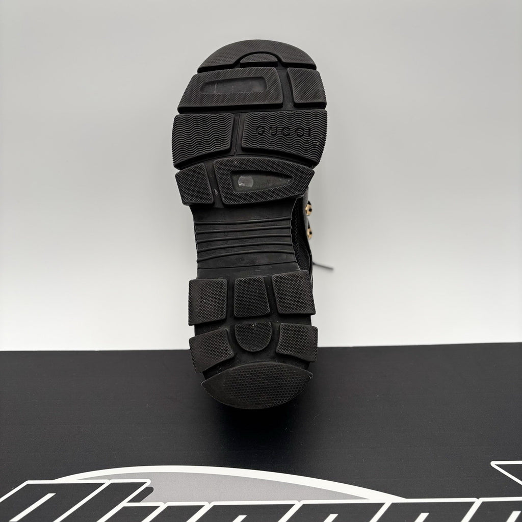 Size 8 G (8.5 US) - Gucci Flashtrek ' SEGA Black Leather ' | GOOD CONDITION!