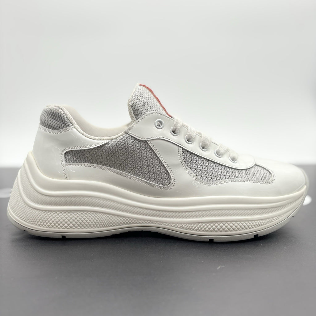 Size 8 UK (9 US) - Prada Americas Cup Sport ' White Grey ' | GREAT CONDITION!