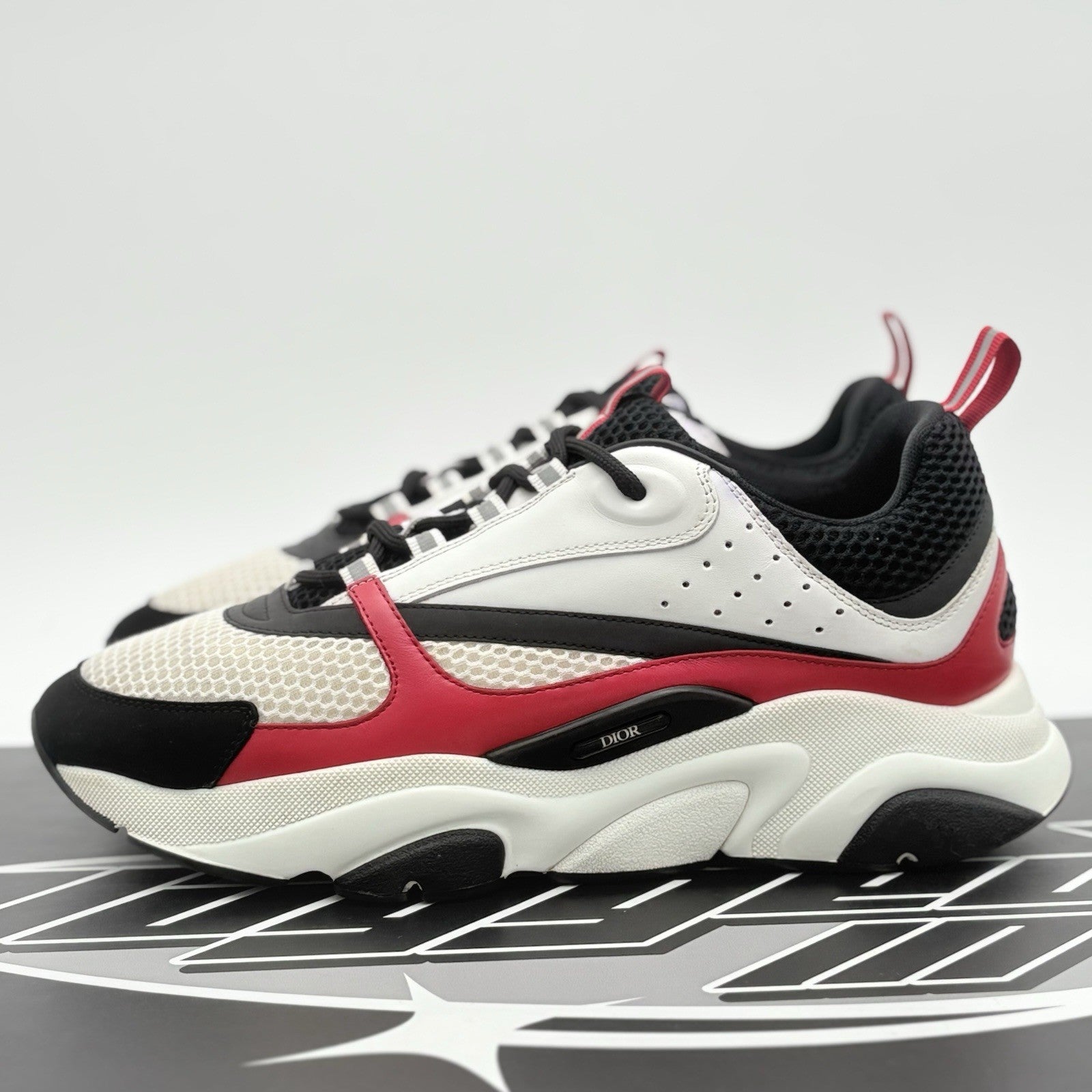 Size 44 (11 US) - Dior B22 Sneaker ' White Red ' | GREAT CONDITION!