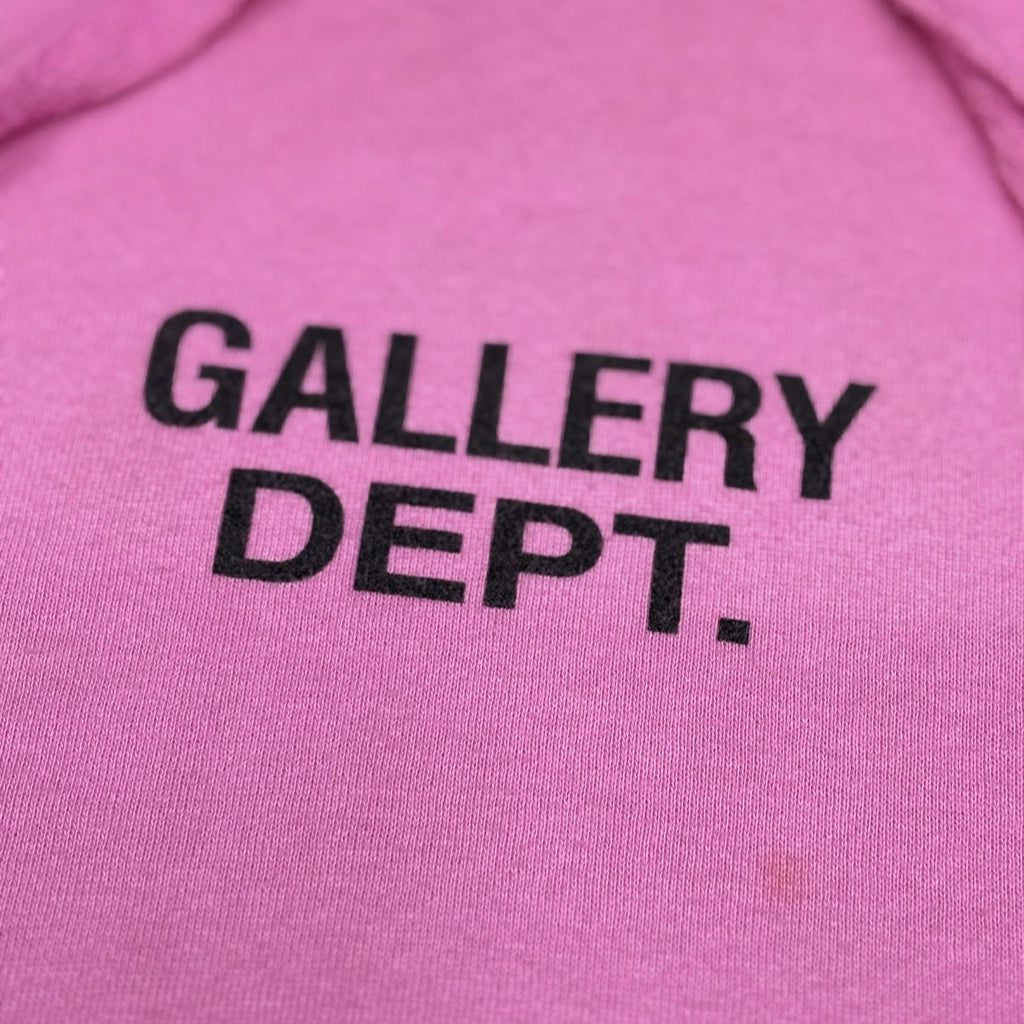 Size Large - Gallery Dept. Center Logo Hoodie ' Pink ' | GOOD CONDITION!