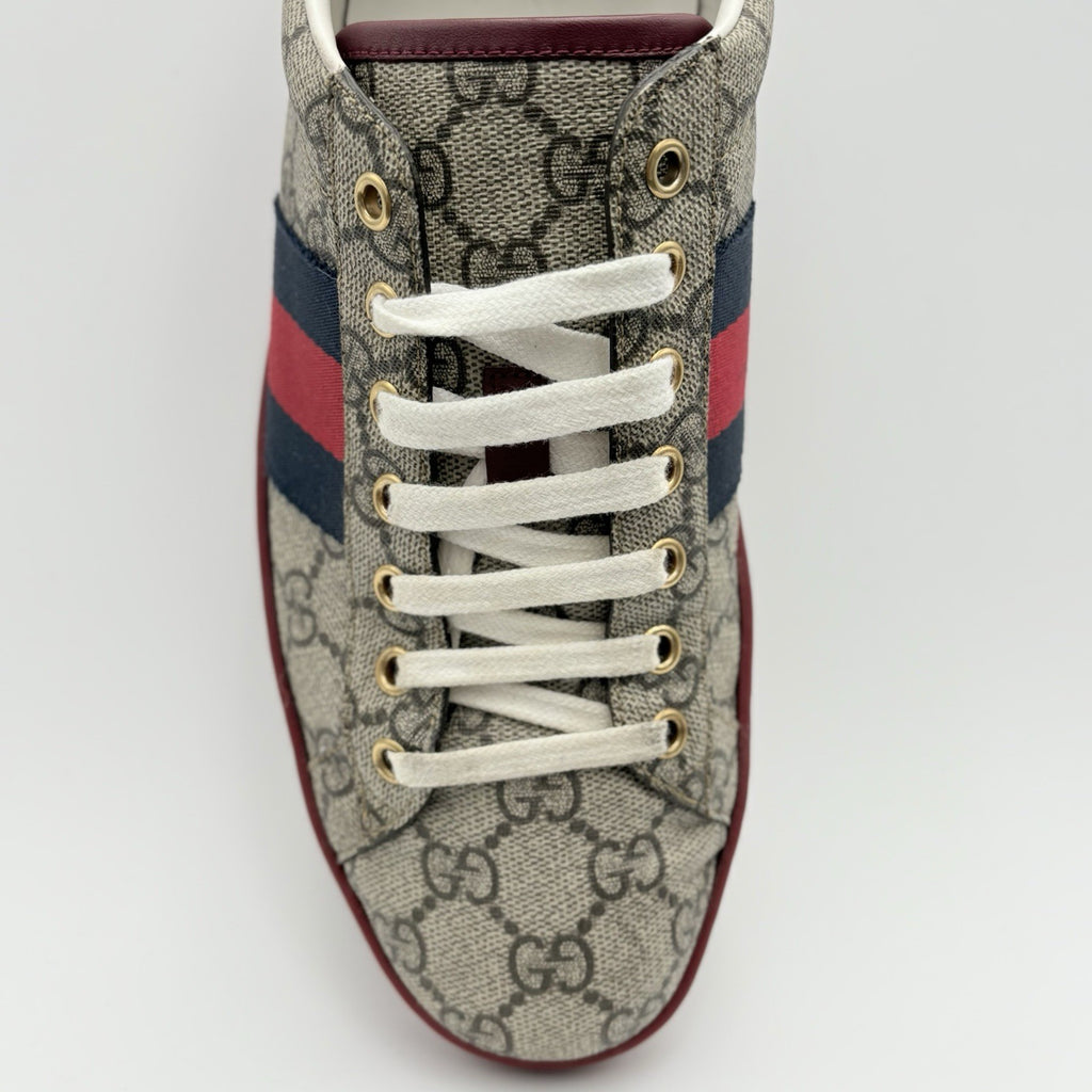 Size 8 G (8.5 US) Gucci Ace GG Supreme ' Beige ' | GREAT CONDITION!