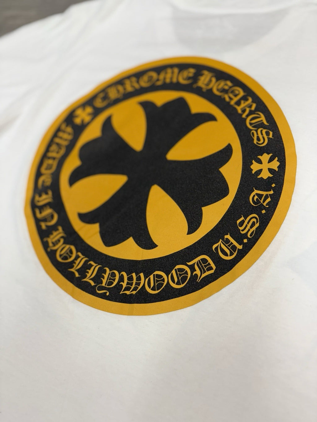 Size Medium - Chrome Hearts Plus Logo Short Sleeve T-Shirt ' White ' | EXCELLENT