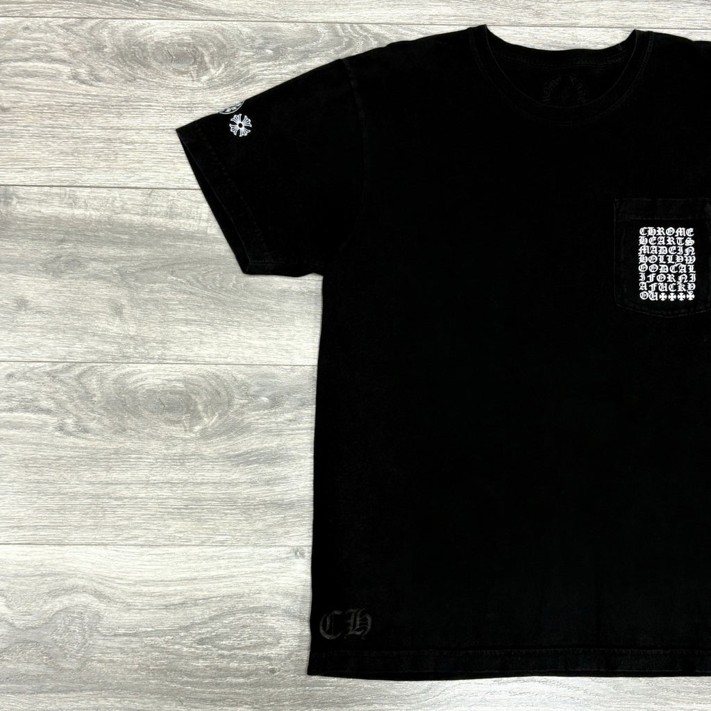 Size L - Chrome Hearts Multi Logo T-Shirt ' Black ' | GREAT CONDITION!