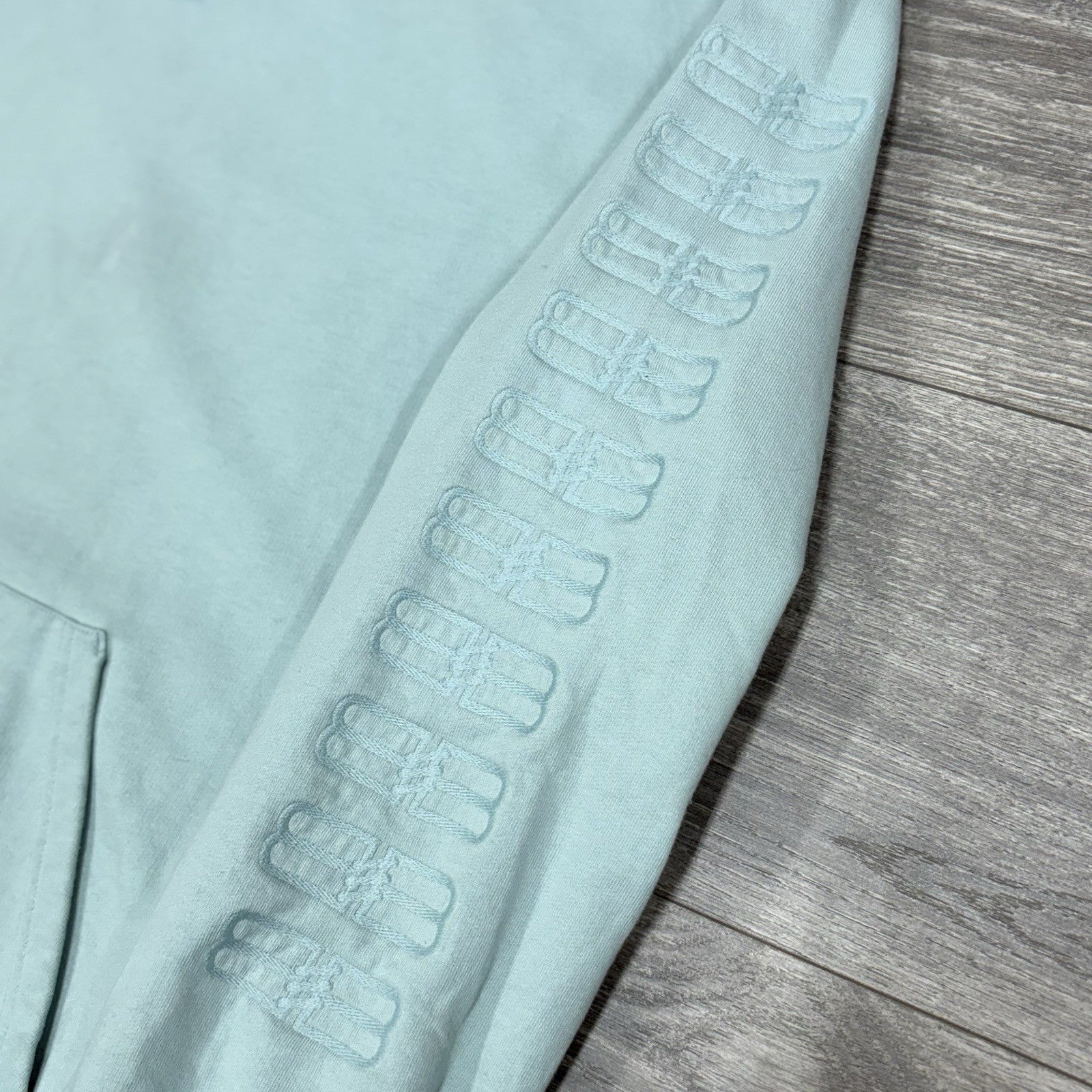 Size Medium - Balenciaga Embroidered BB Icon Logo Hoodie ' Blue ' | GOOD COND!