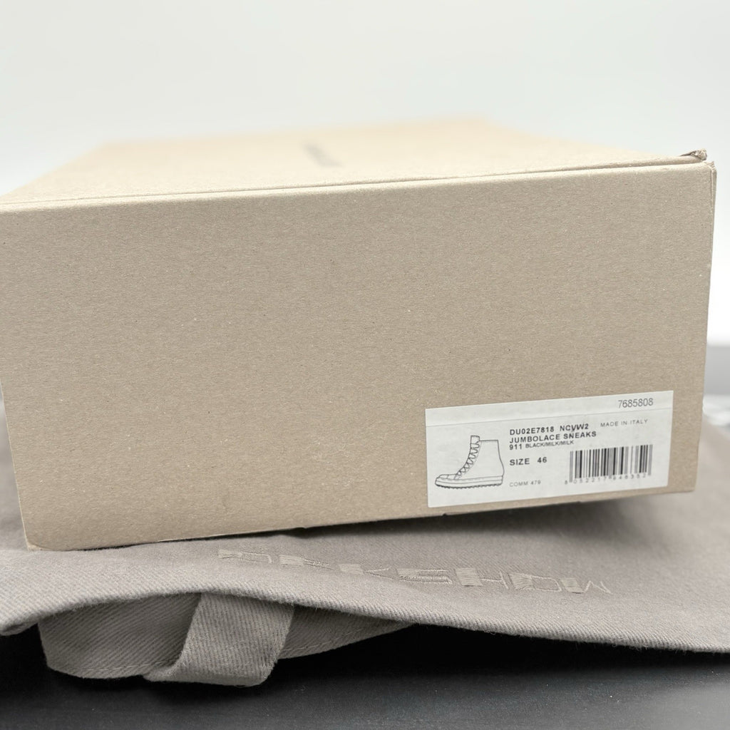 Size 46 (13 US) Rick Owens DRKSHDW Jumbo Lace Sneakers ' Black ' | GREAT COND!