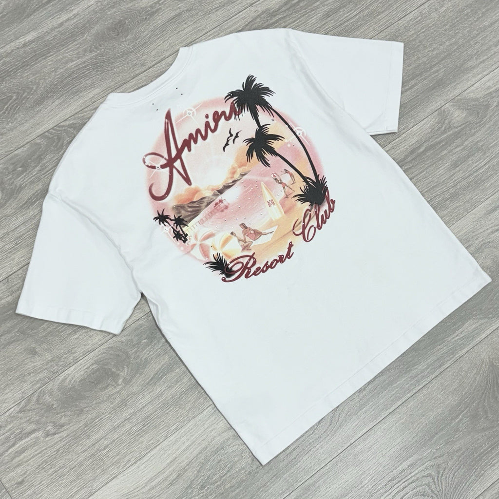 Size M - Amiri Airbrush Cotton T-Shirt ' White ' | GREAT CONDITION!