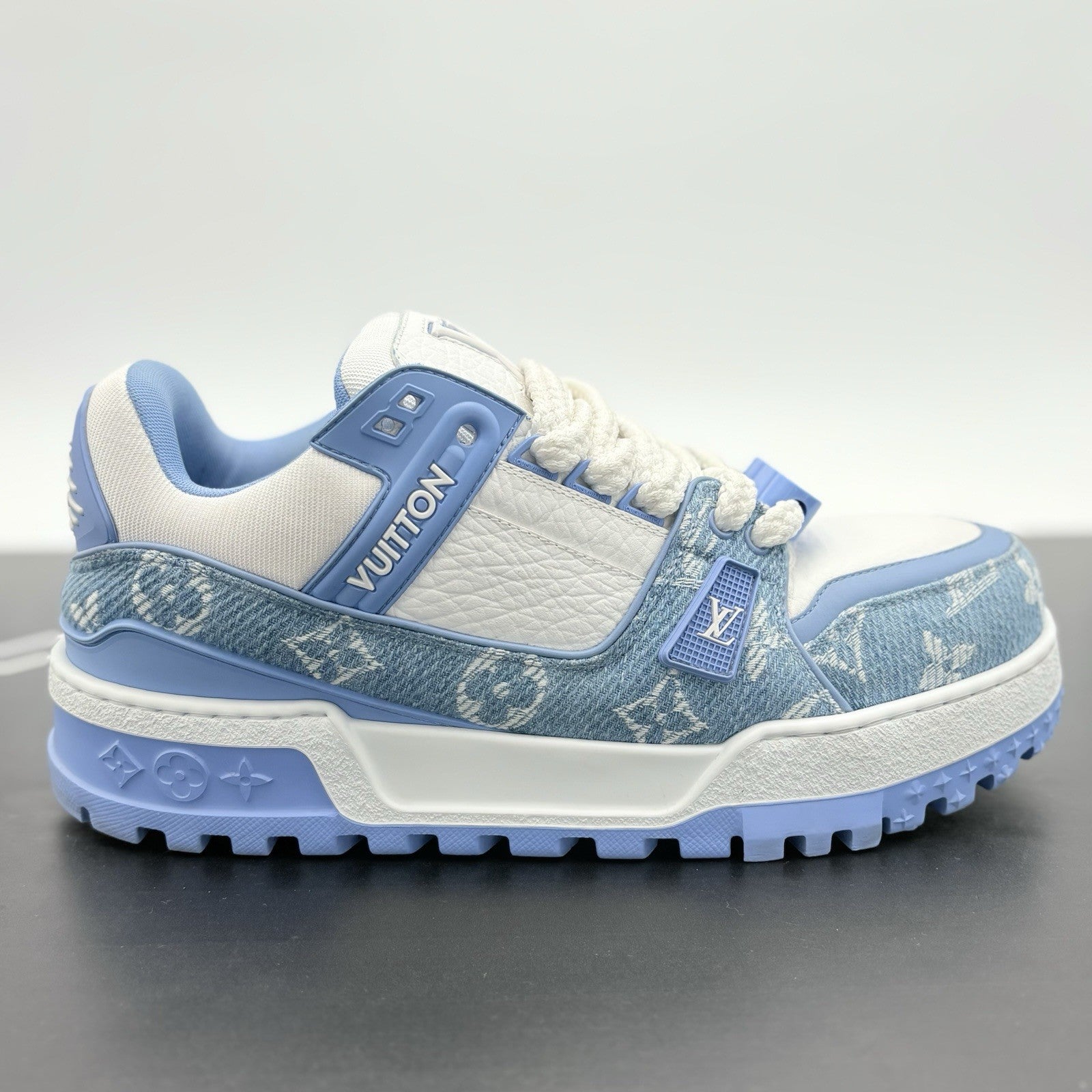 Size 8 LV (9-9.5 US) Louis Vuitton Denim Maxi ' Light Blue ' | SUPER CLEAN!