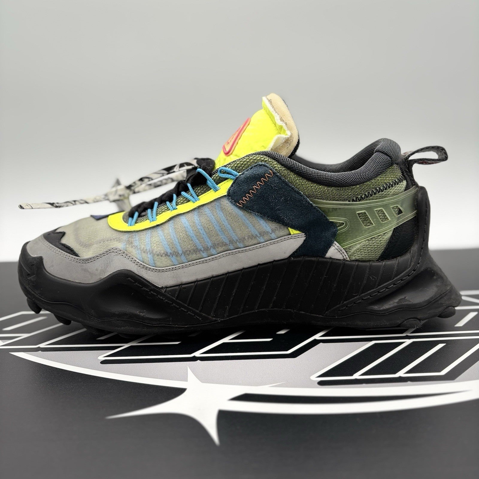Size 44 (11 US) Off-White ODSY-1000 ' Grey Lime ' | GREAT CONDITION!
