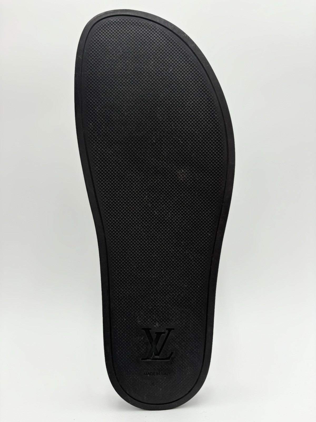 Size 10 LV (11-11.5 US) Louis Vuitton Damier Sandals ' Black Grey ' | GREAT COND