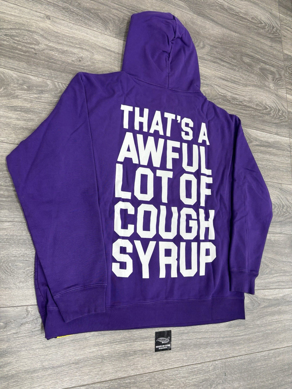 Size S - Awful Lot Of Cough Syrup Hoodie ‘ Purple ‘ | BRAND NEW!