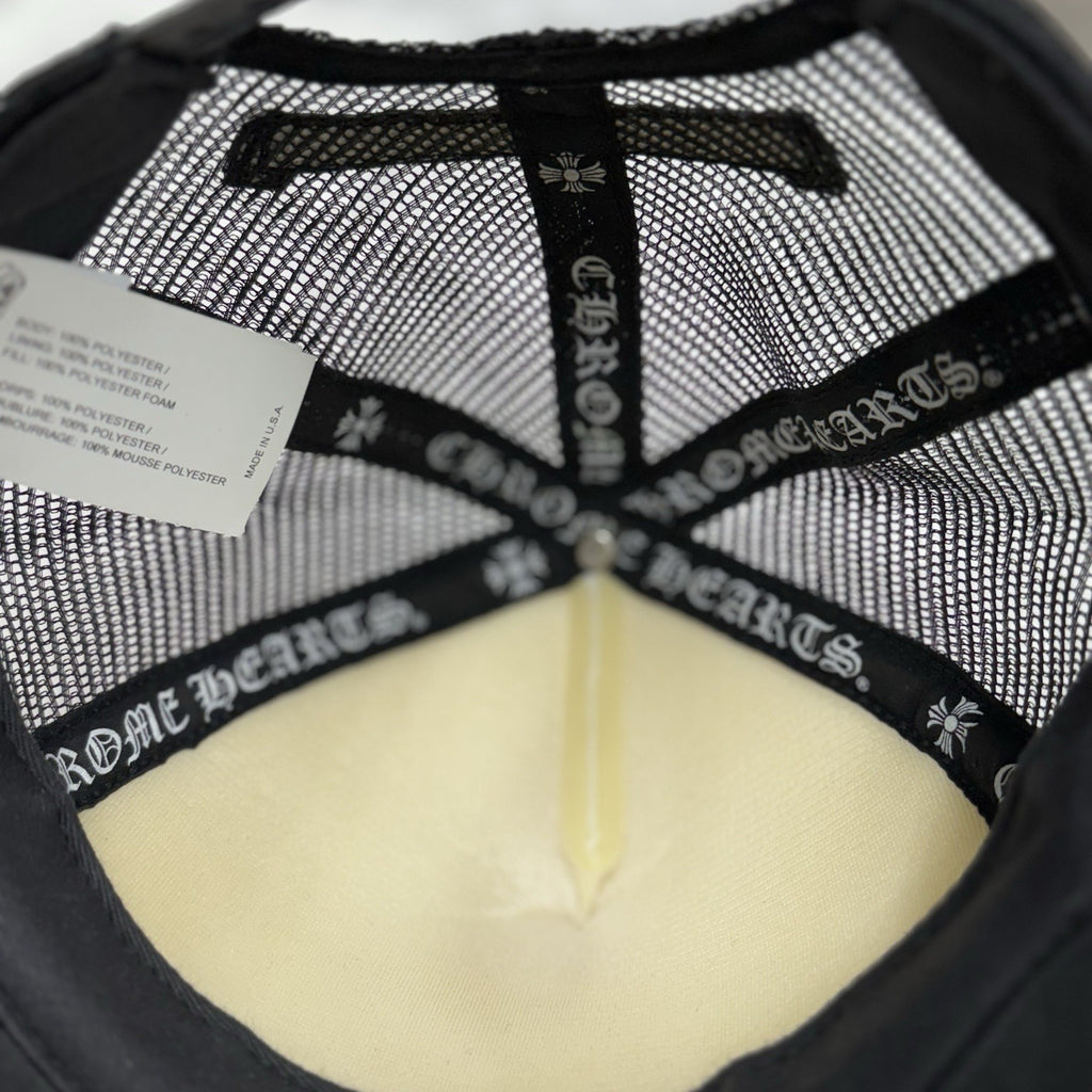 Chrome Hearts Eyechart Trucker Hat ' Black White Red ' | ONLY WORN 1-3x!