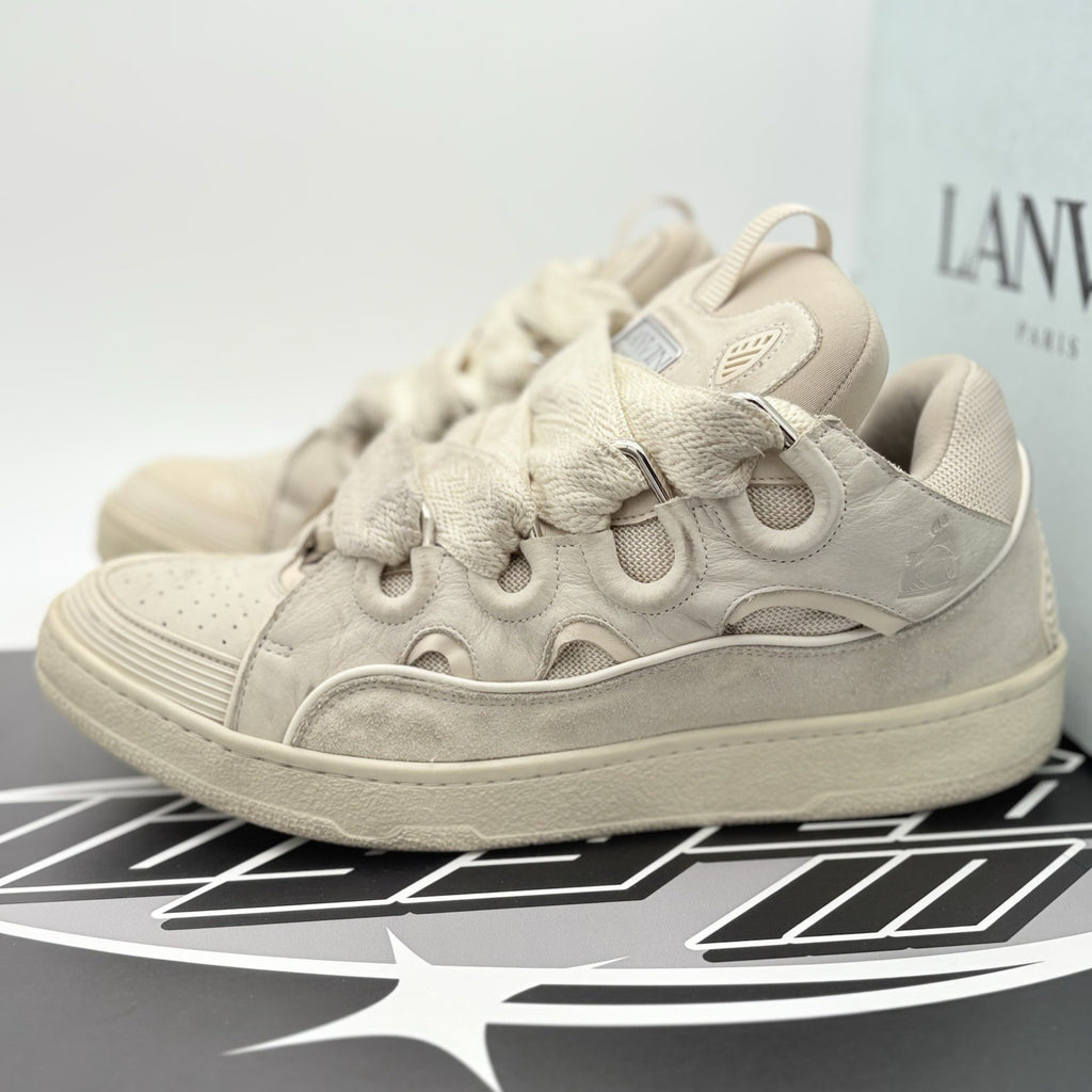 Size 46 (13 US) Lanvin Curb Sneaker ' Monochrome Peach ' | GOOD CONDITION!