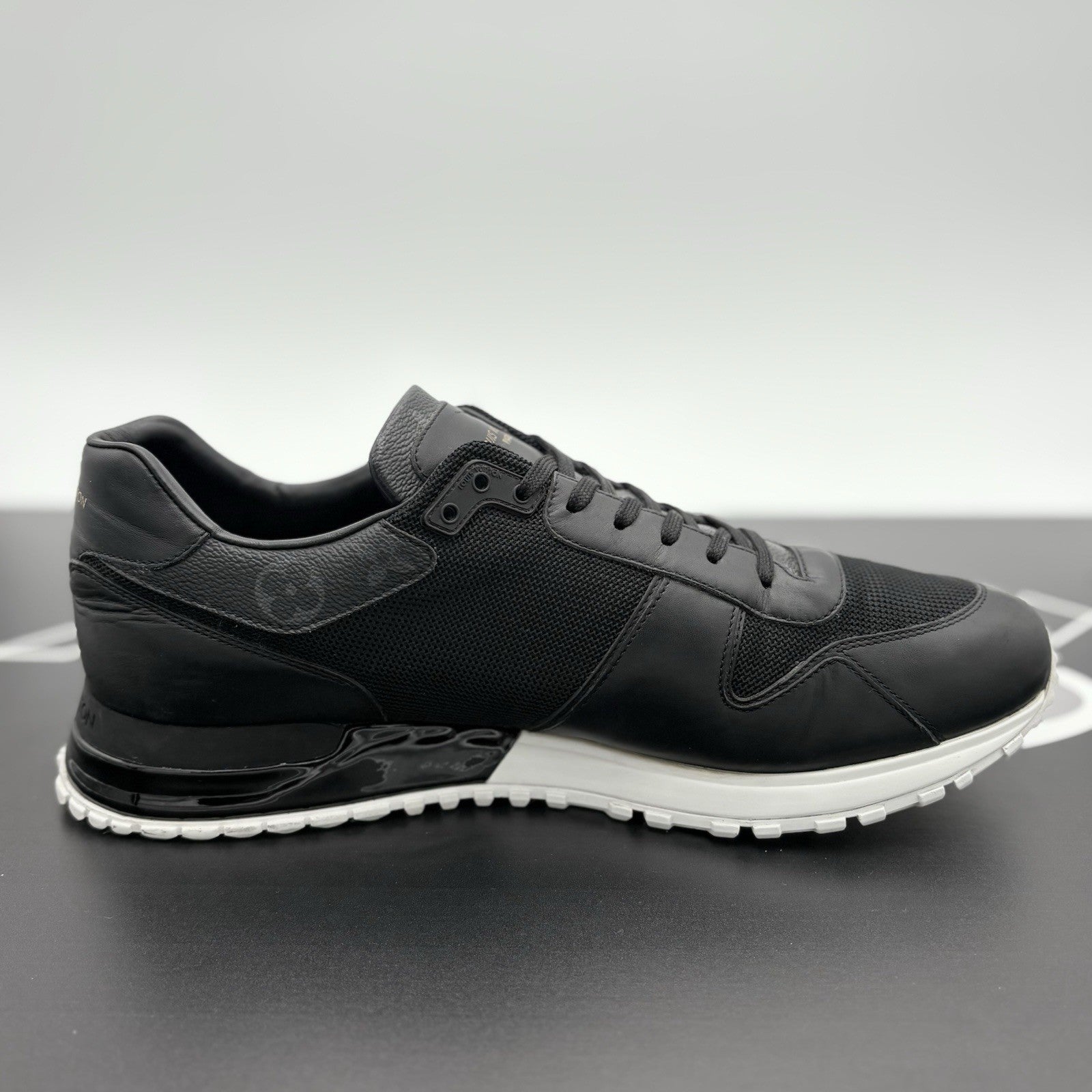 Size 9.5 LV (10.5-11 US) Louis Vuitton Run Away ' Black White ' | GOOD CONDITION