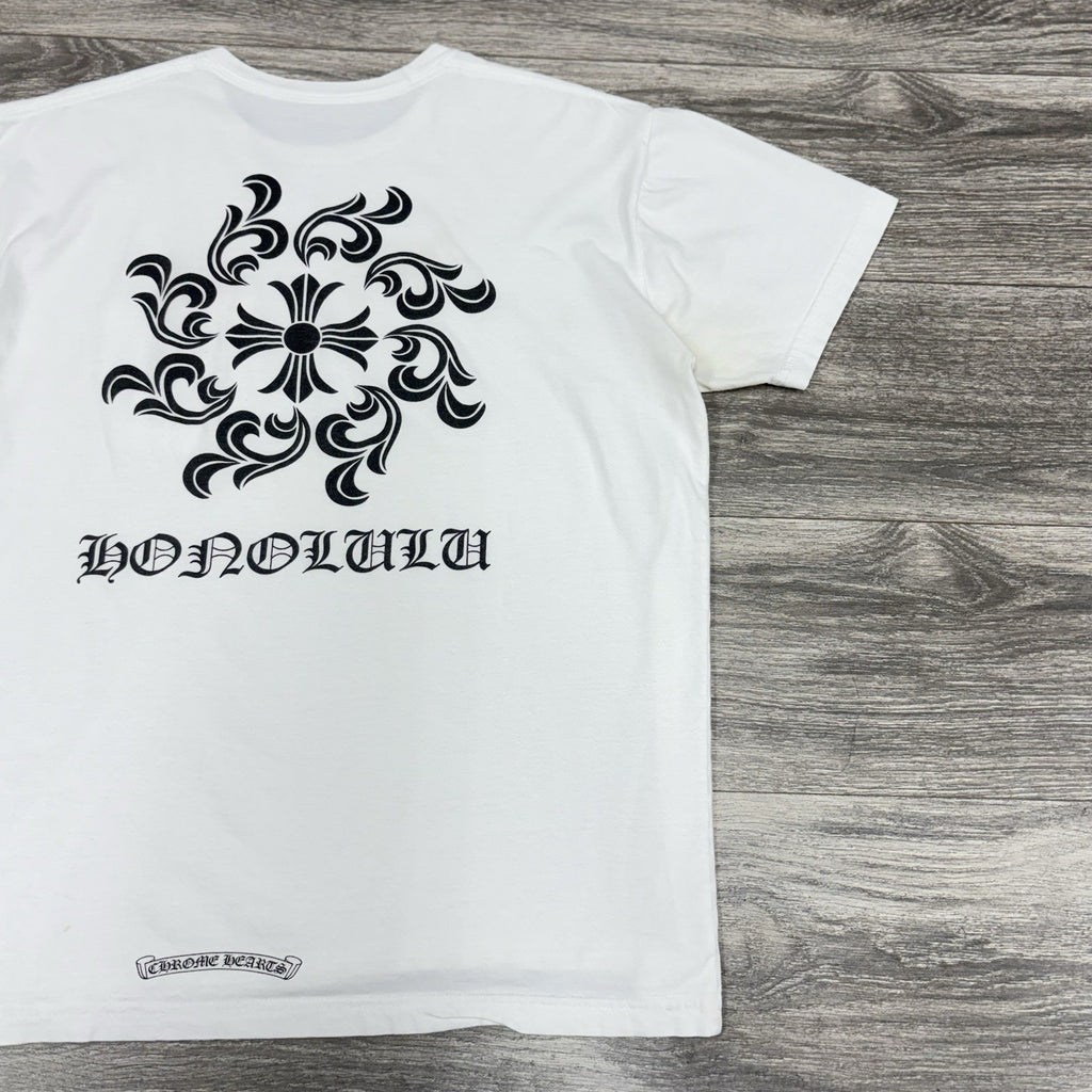 Size XXL - Chrome Hearts Spiral T-Shirt (Honolulu Exclusive) ' White '