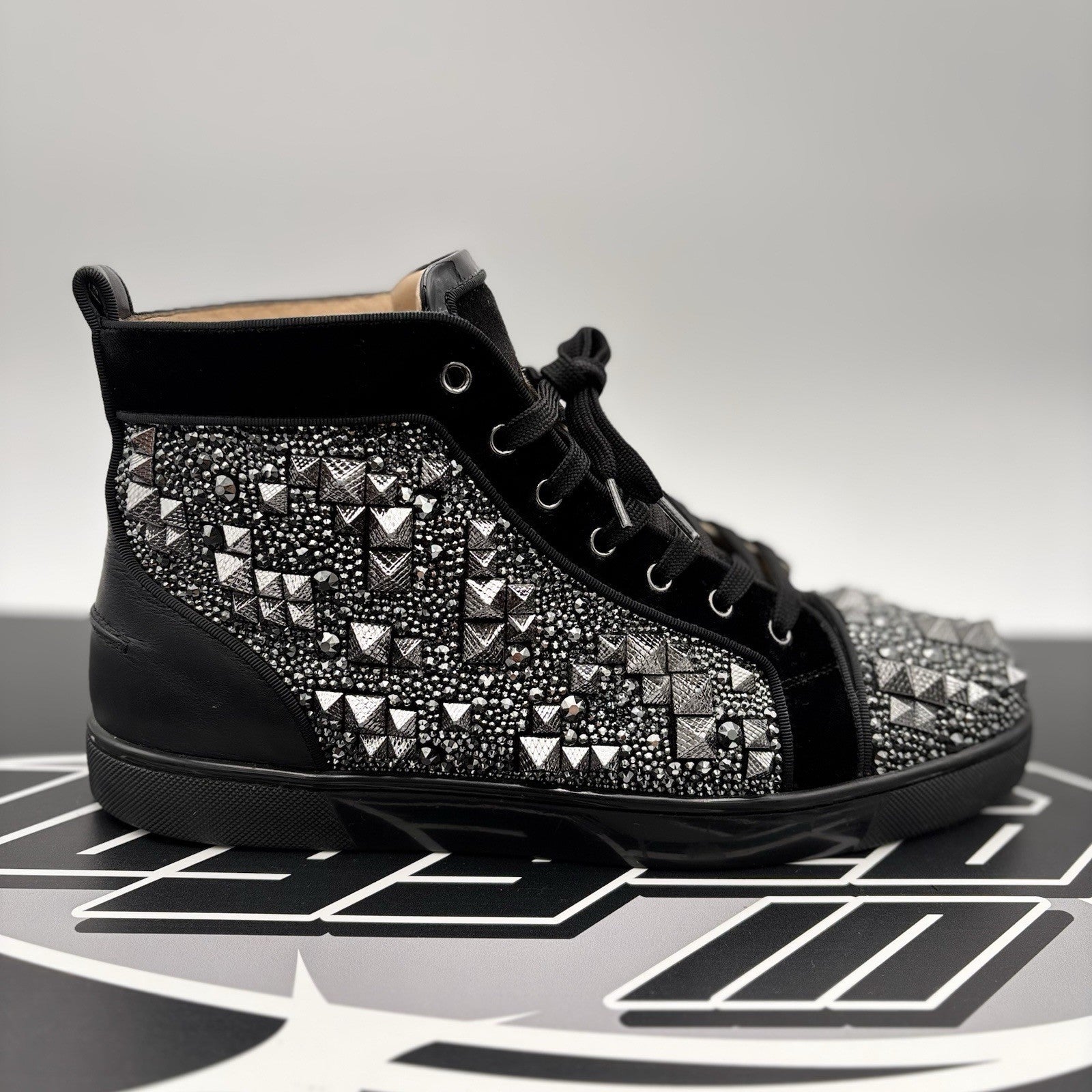 Size 43.5 (10.5 US) -Christian Louboutin Louis Max ' Multi Black ' | GREAT