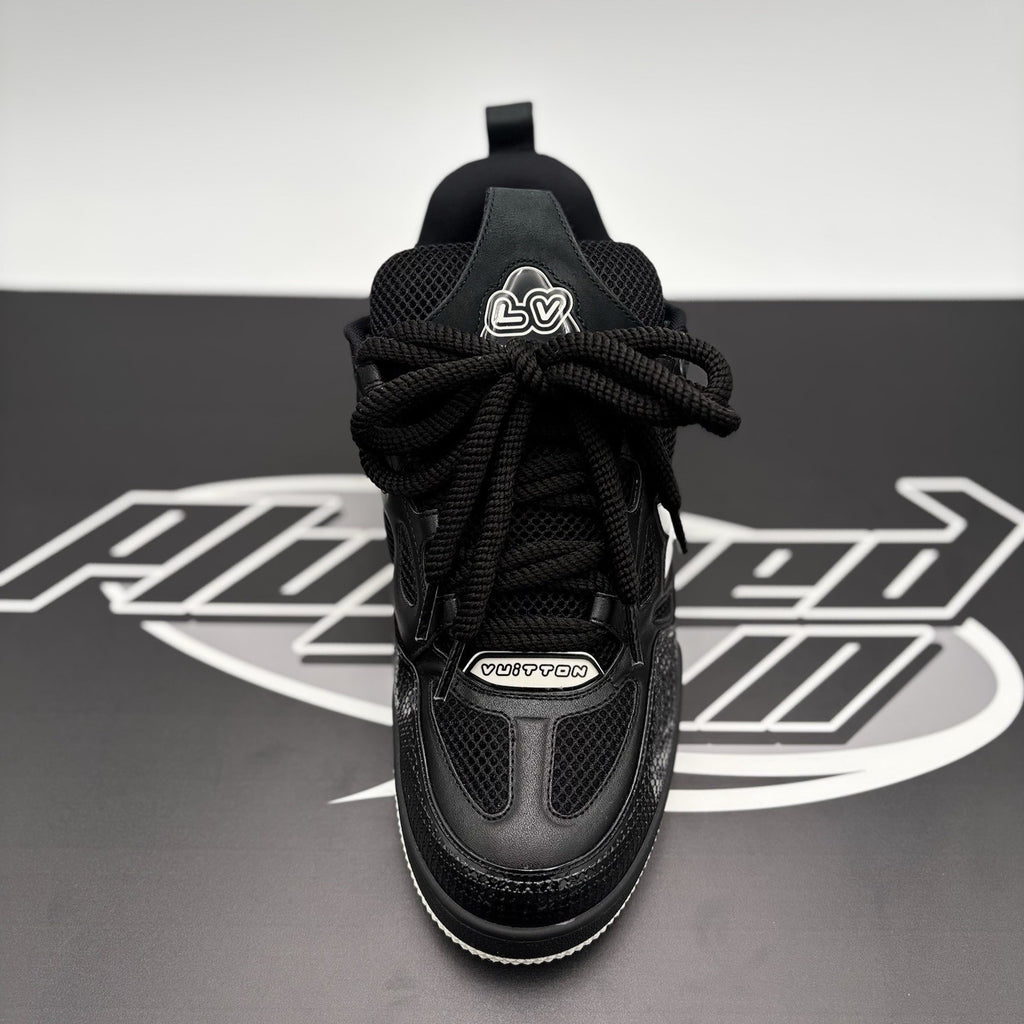 Size 8 LV (9-9.5 US) Louis Vuitton Skate ' Black White ' | GREAT CONDITION