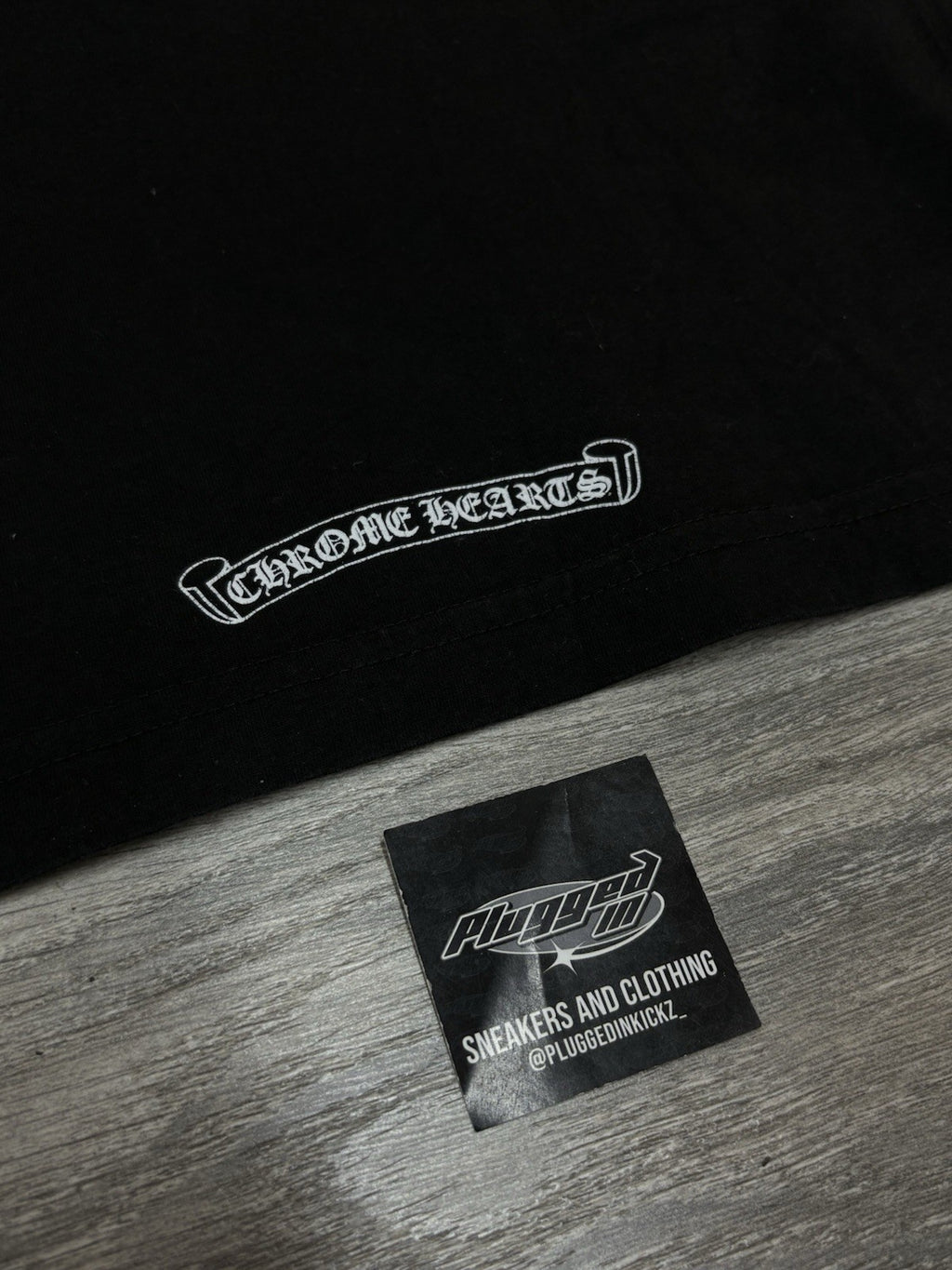 Size Medium - Chrome Hearts Scroll Logo T-Shirt ' Black ' | GREAT COND!