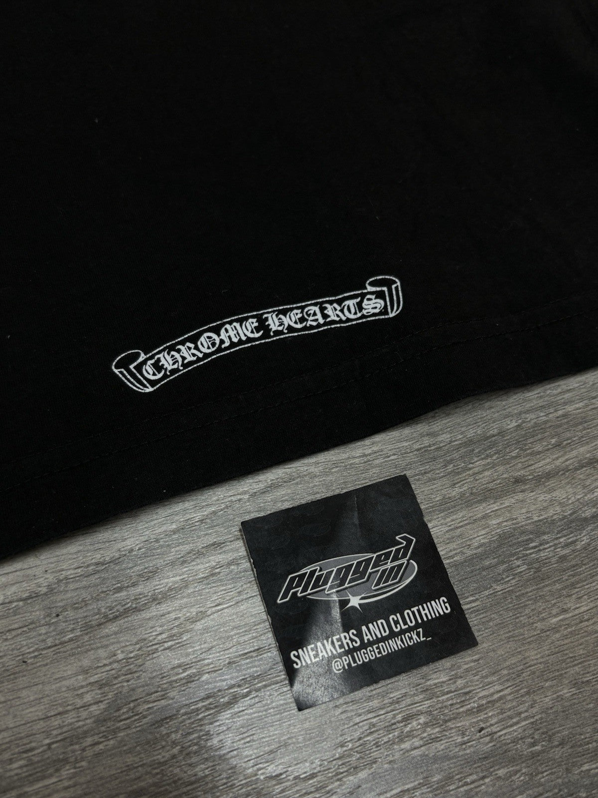 Size Medium - Chrome Hearts Scroll Logo T-Shirt ' Black ' | GREAT COND!