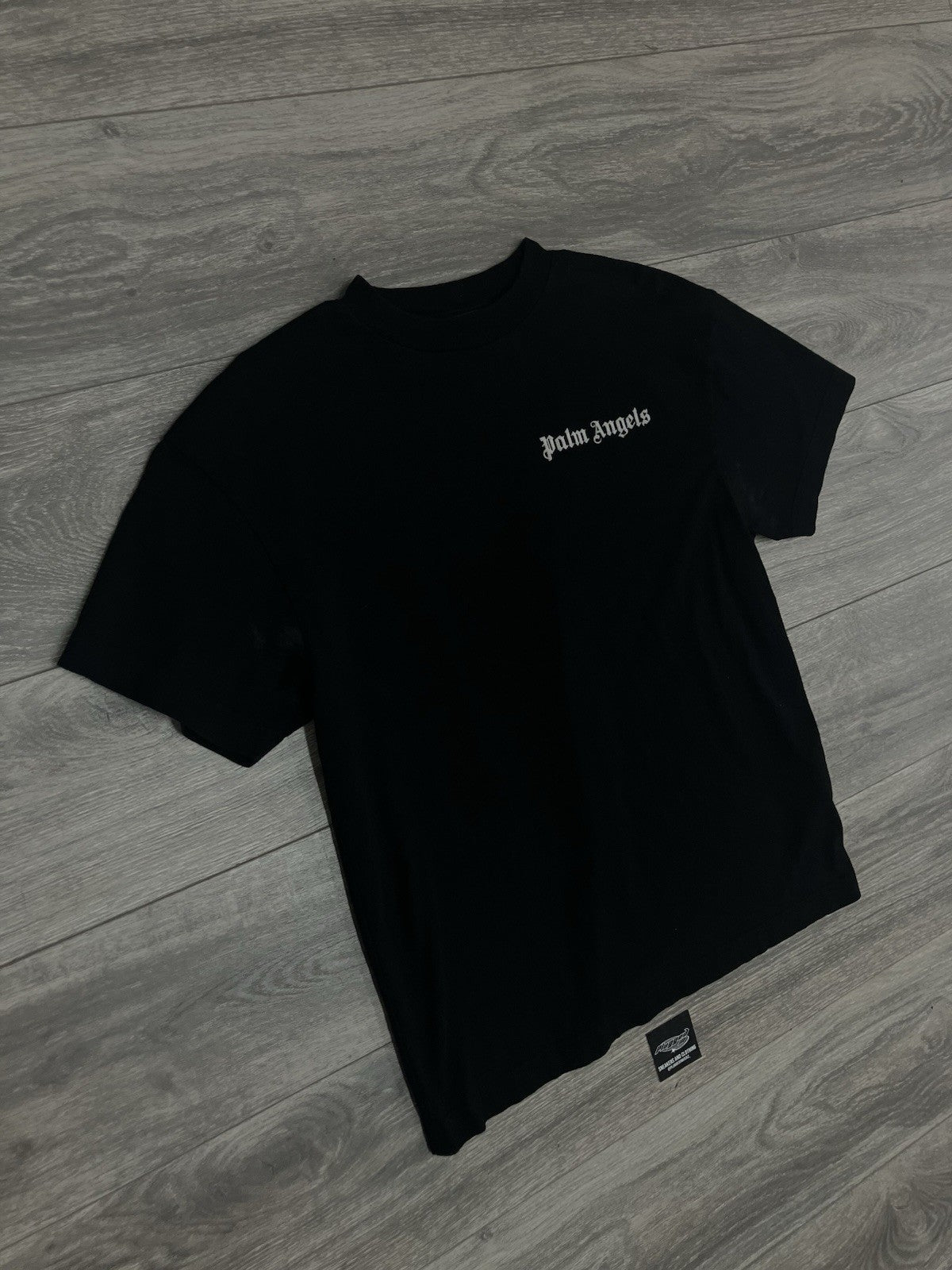 Size Medium - Palm Angels Logo Crew T-Shirt ' Black ' GOOD CONDITION!