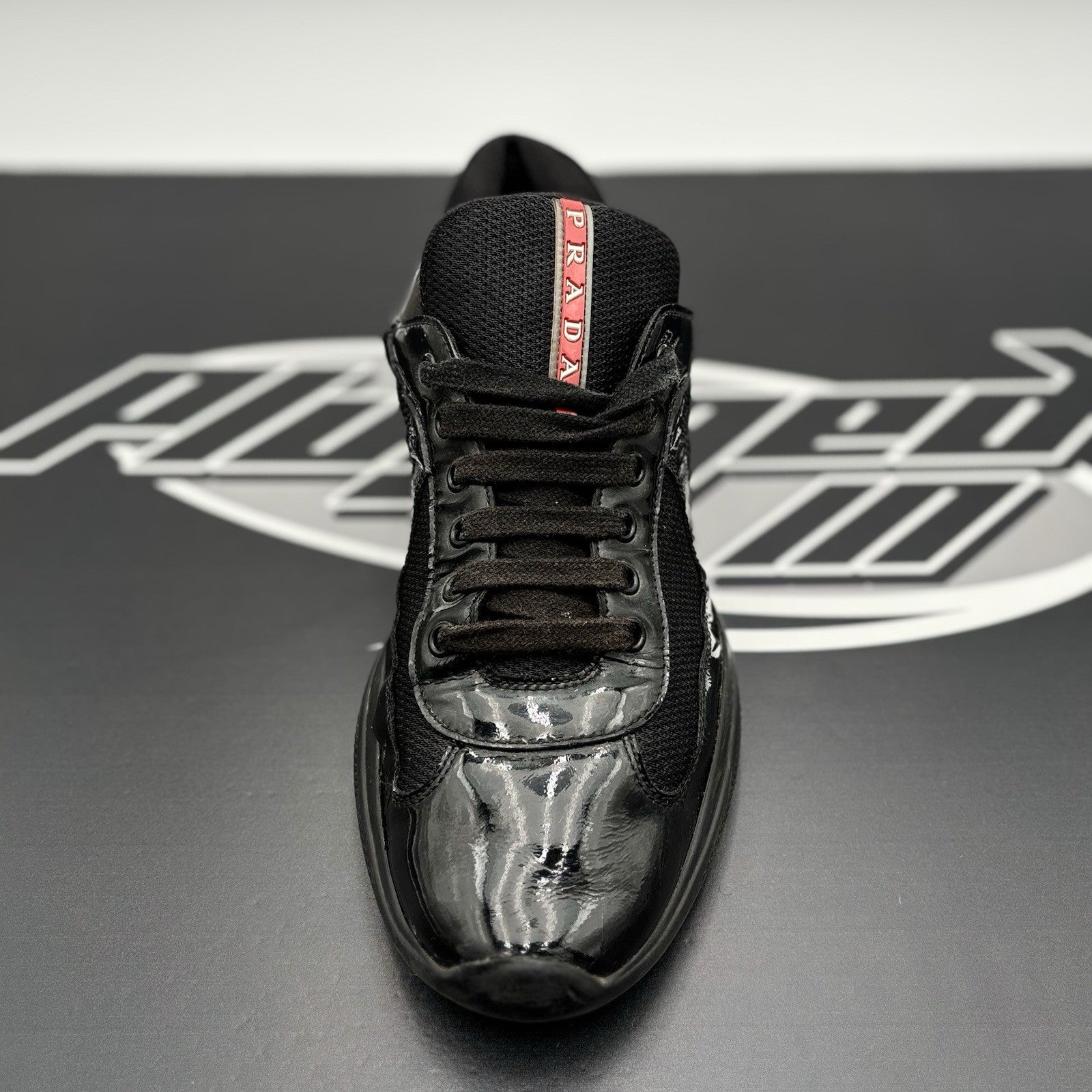 Size 8 UK (9 US) Prada Americas Cup ' Black '