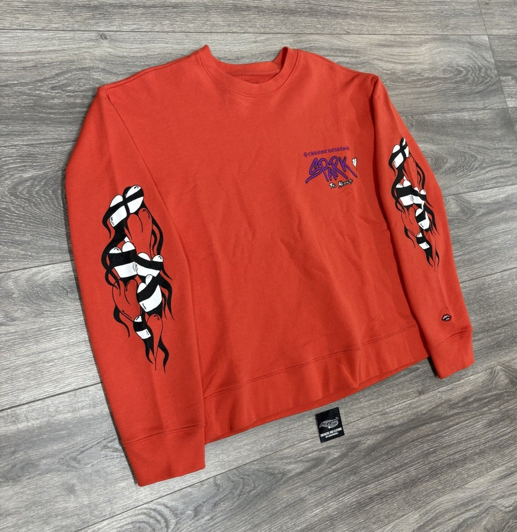 Size Medium - Chrome Hearts Matty Boy Sadistic Lipstick Crewneck ' Red ' | NEW!