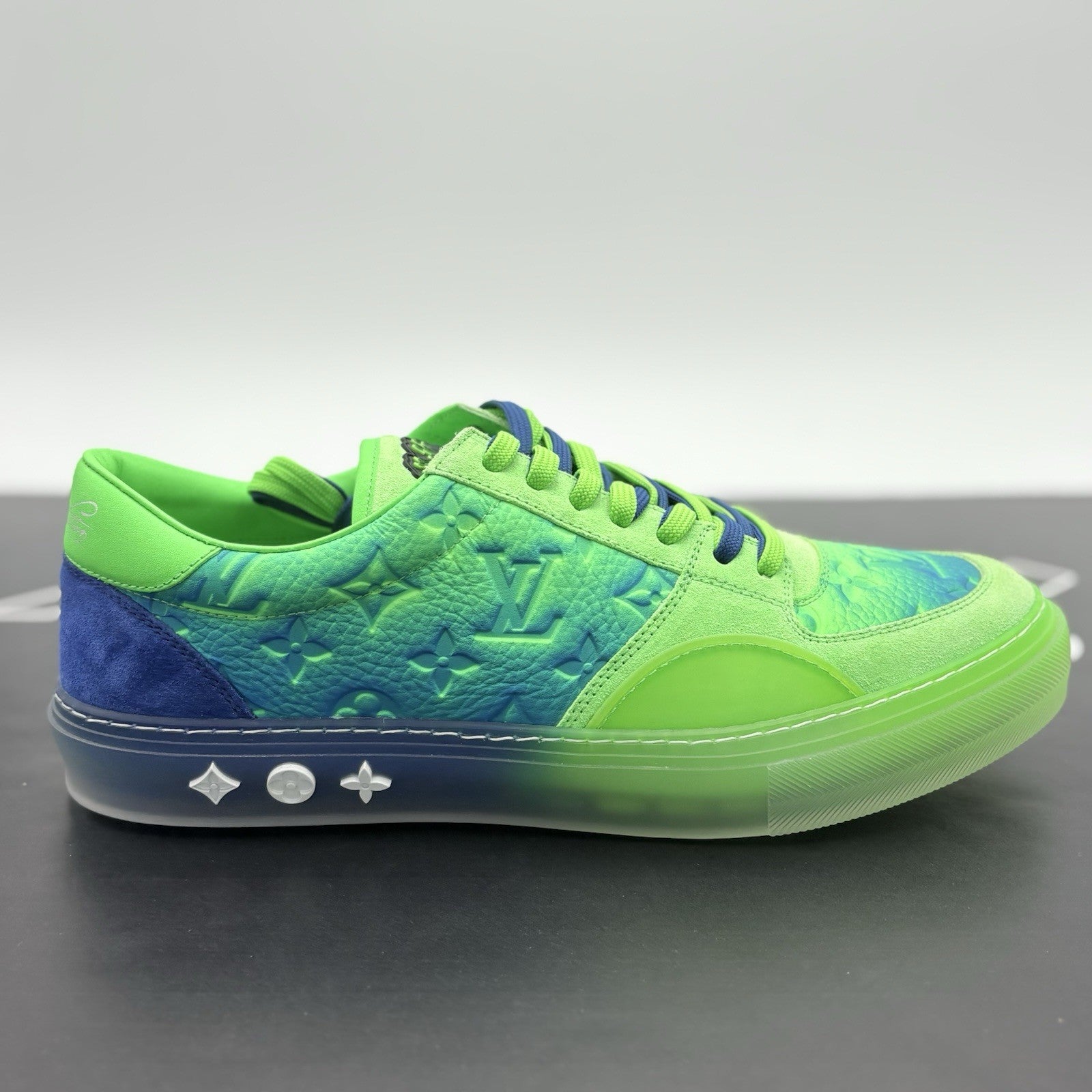 Size 9 LV (10-10.5 US) Louis Vuitton Ollie Richelieu ' Green ' | BRAND NEW!