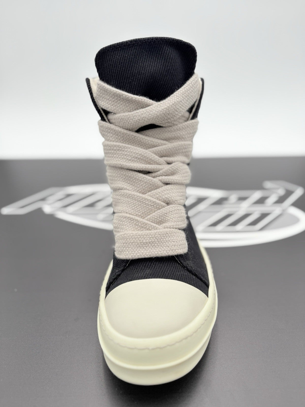 Size 40 (7 US) - Rick Owens DRKSHDW Jumbo Lace Sneakers ' Black ' | SUPER CLEAN!
