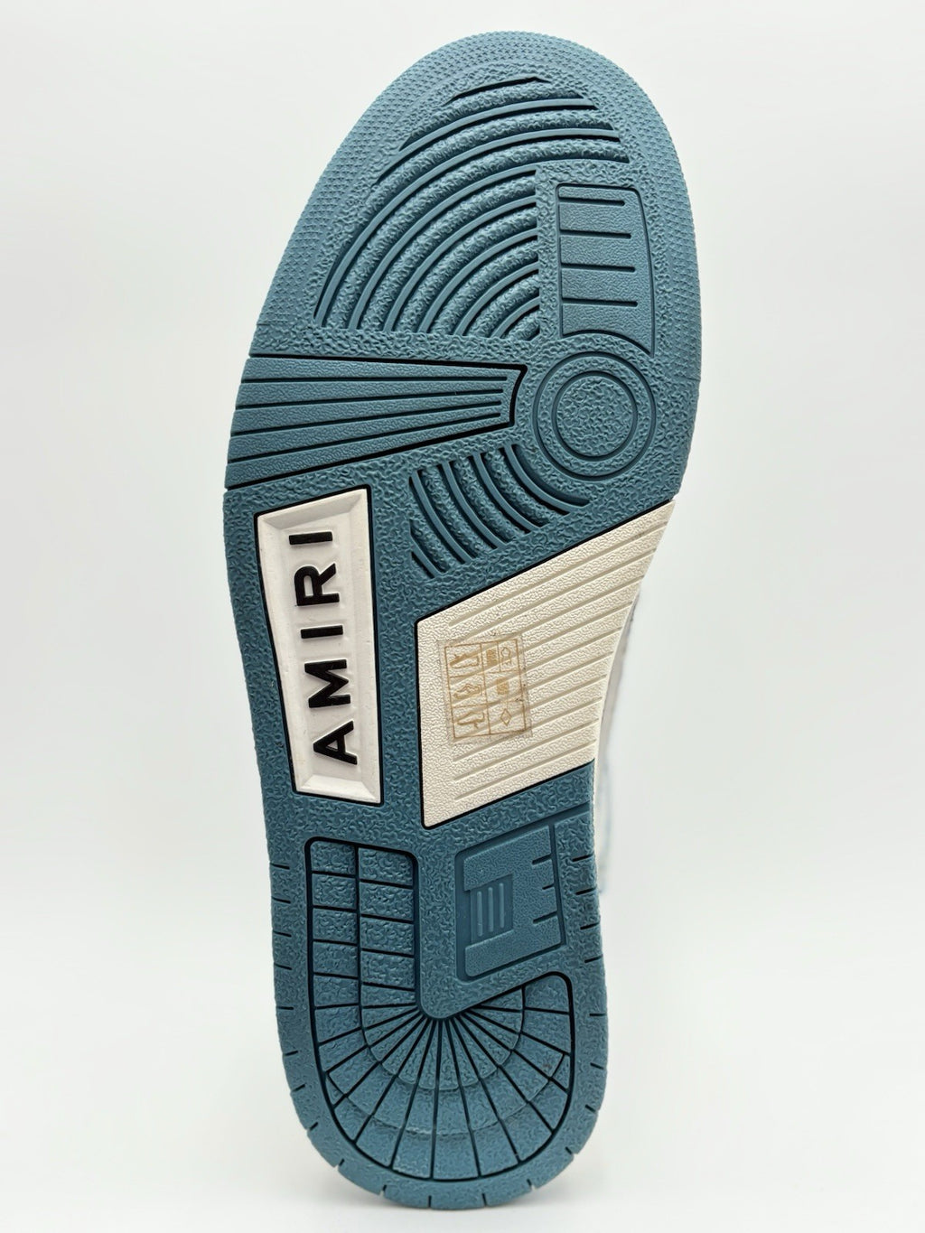 Size 42 (9 US) Amiri Skel Low Top ' Bandana Jacquard - Denim ' ONLY WORN ONCE!