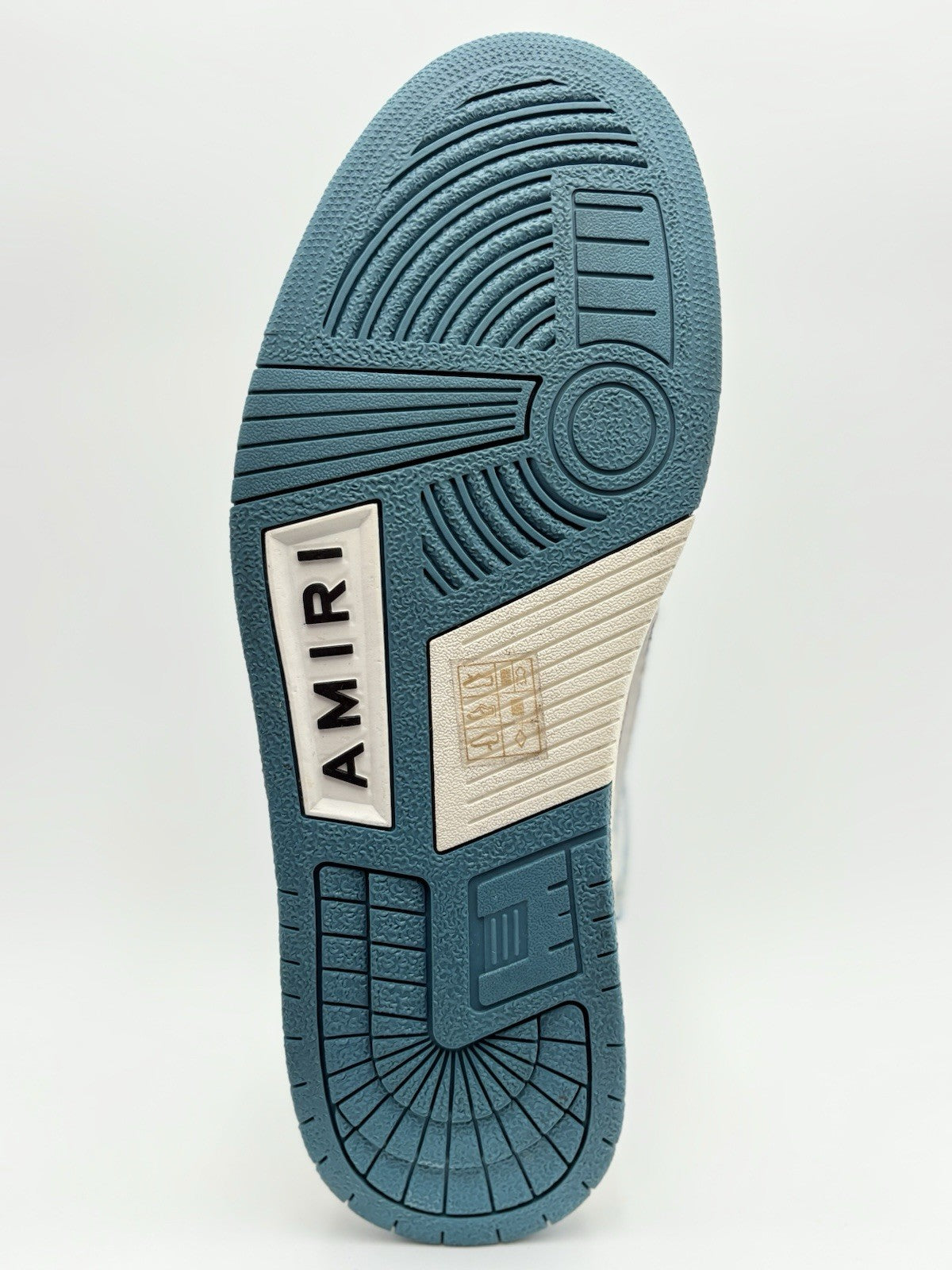 Size 42 (9 US) Amiri Skel Low Top ' Bandana Jacquard - Denim ' ONLY WORN ONCE!