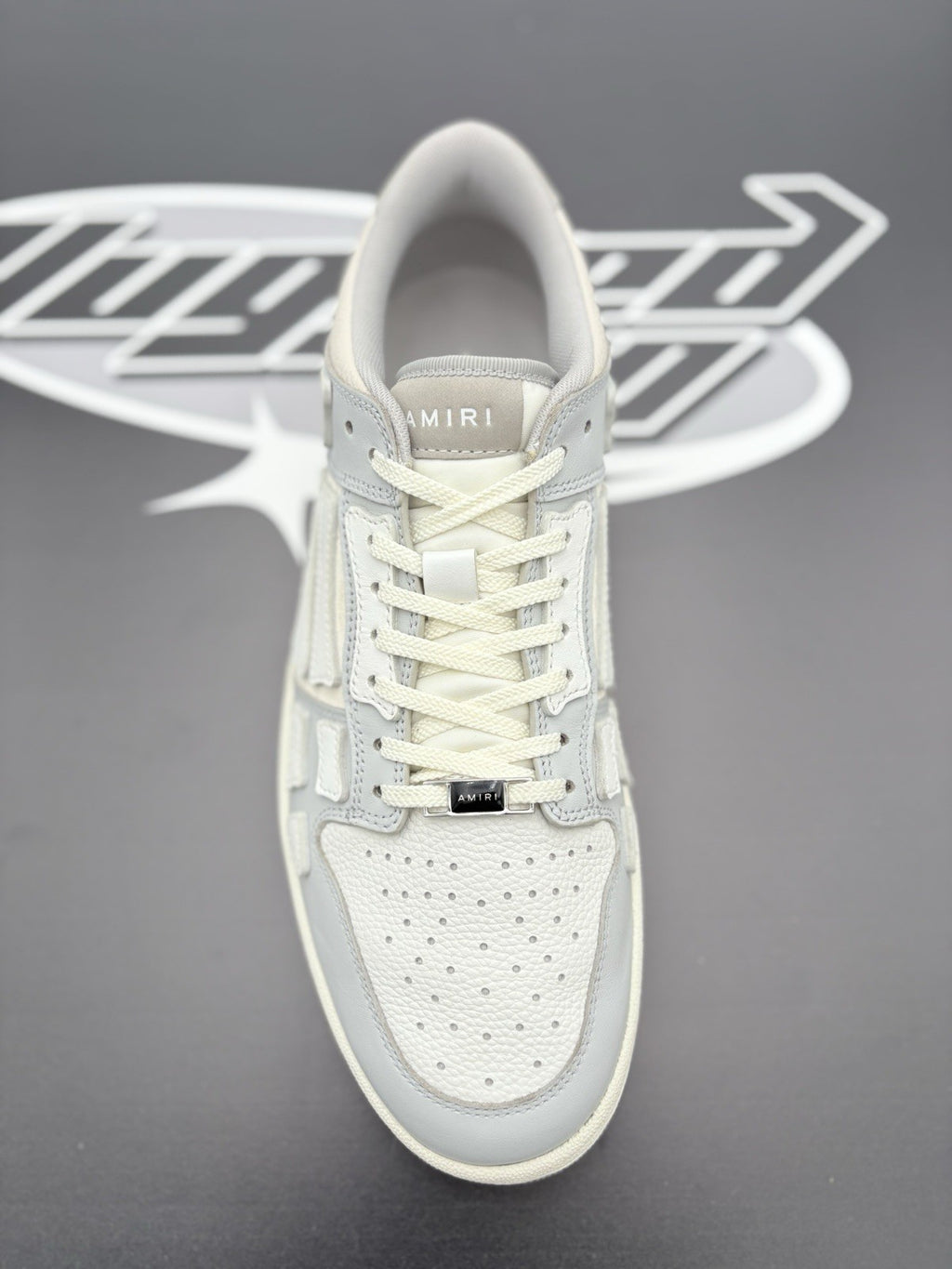 Size 45 (12 US) Amiri Skel Low Top Sneakers ' Grey ' | SUPER CLEAN!