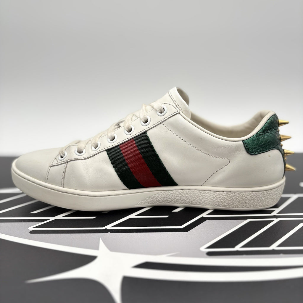 Size 36.5 - Gucci Ace Studded ' White, Pearls ' | GREAT CONDITION!