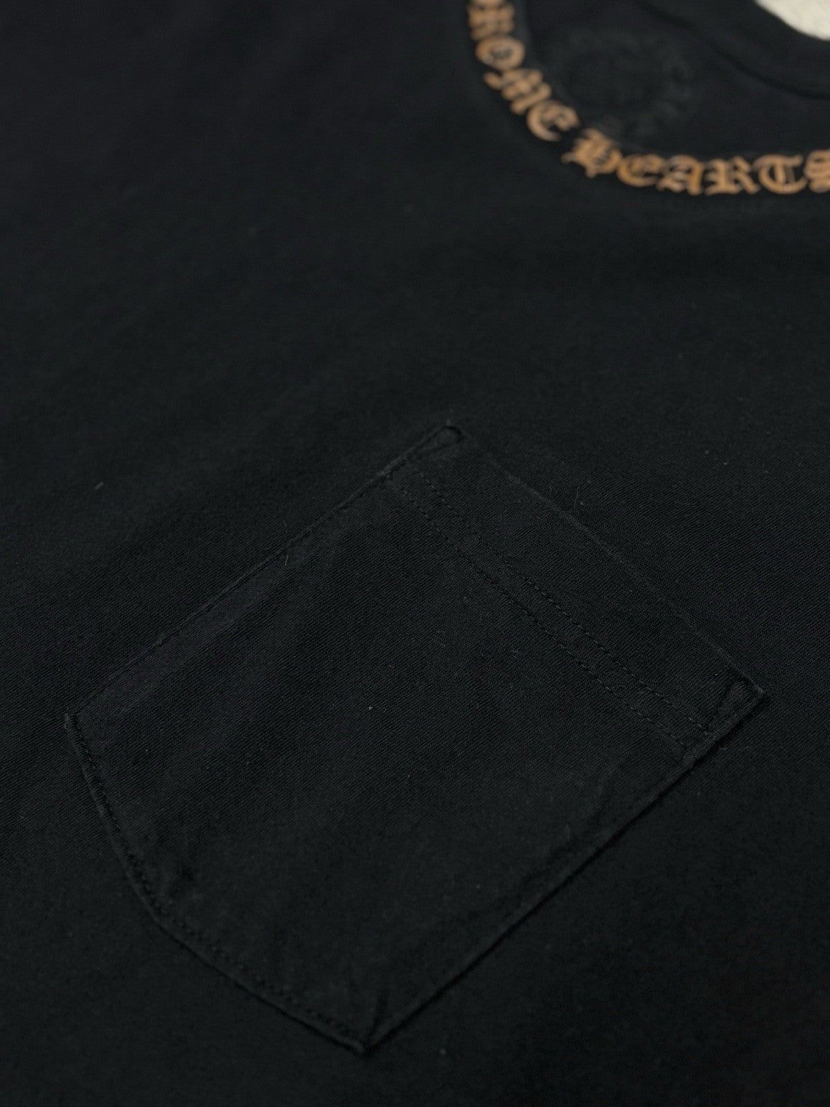 Size Large - Chrome Hearts Collar Print T-Shirt ' Black Brown ' | SUPER CLEAN!