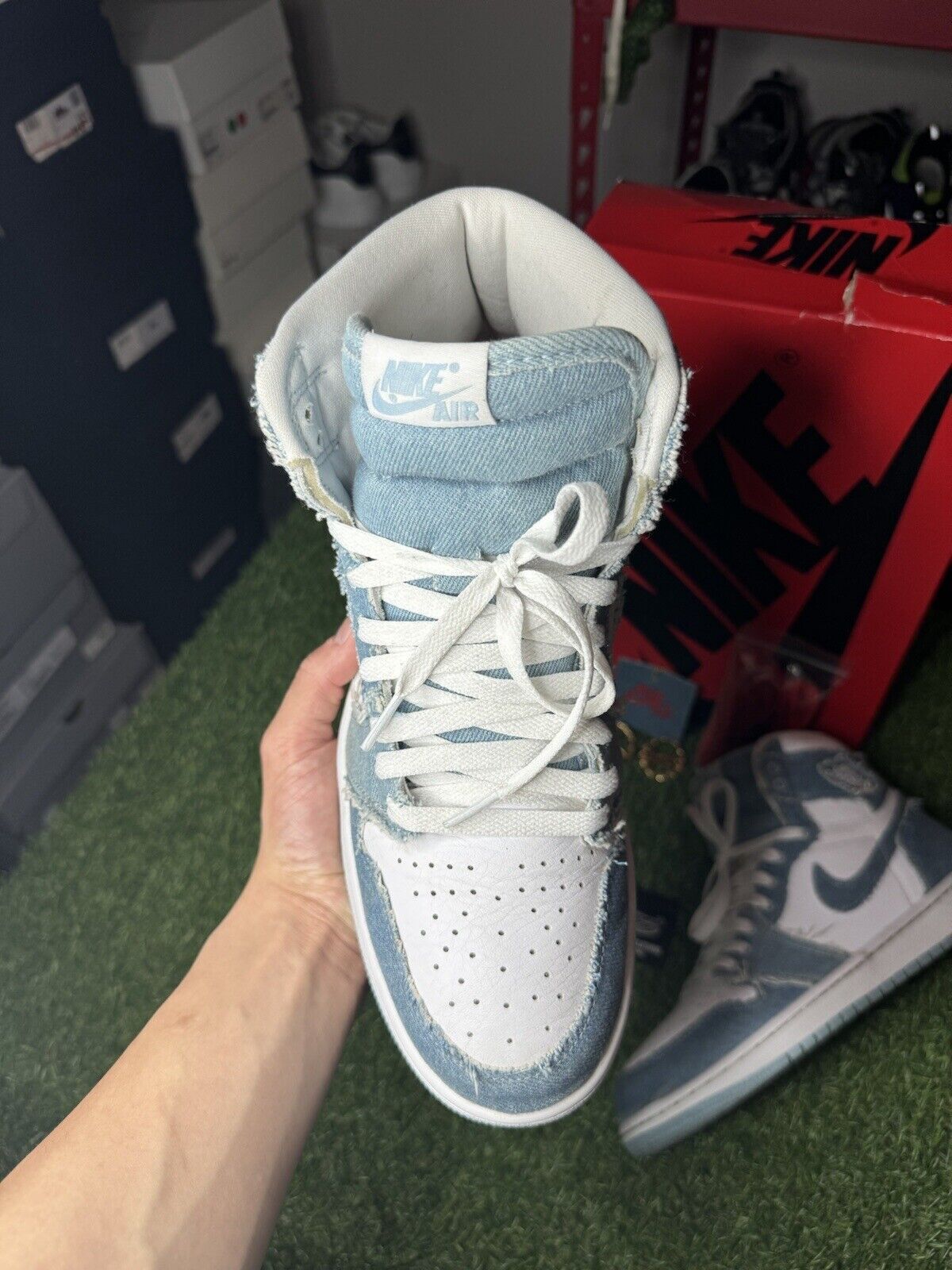 Size 10.5 W (9 M) - Air Jordan 1 Retro High OG ' Denim ’ | GOOD CONDITION
