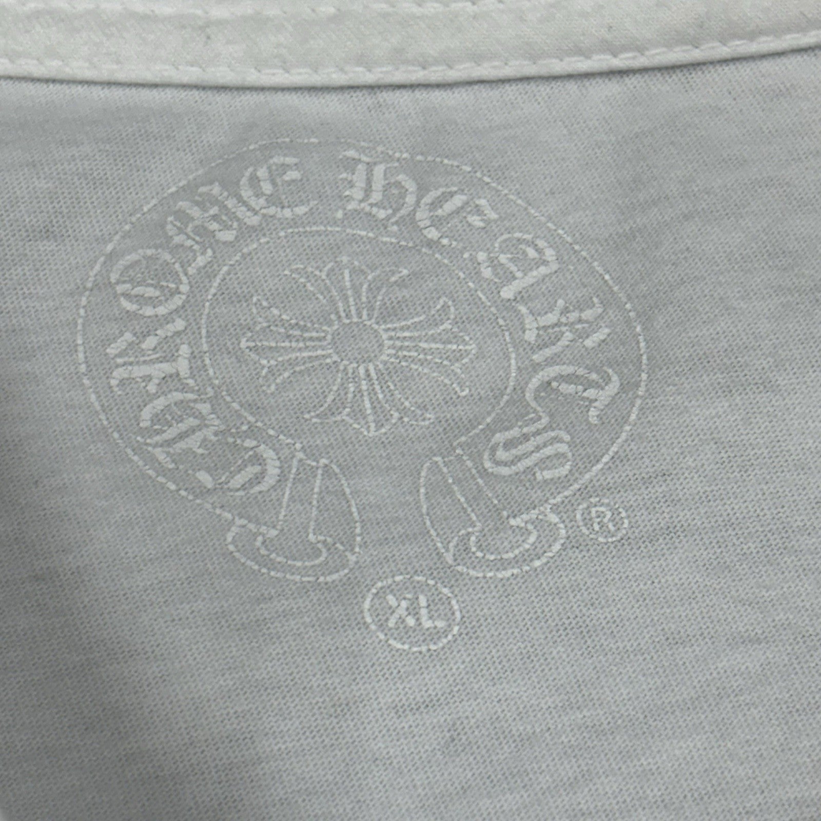 Size XL - Chrome Hearts St. Barth Collar Print T-Shirt ' White Blue '